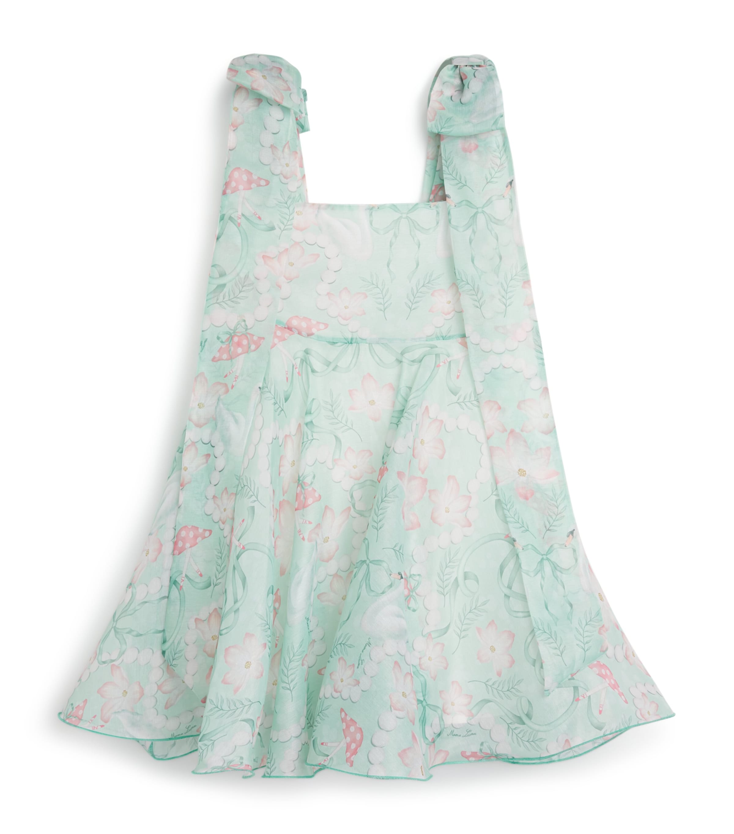 Organza Pearl Print Dress (3-12 Years)
