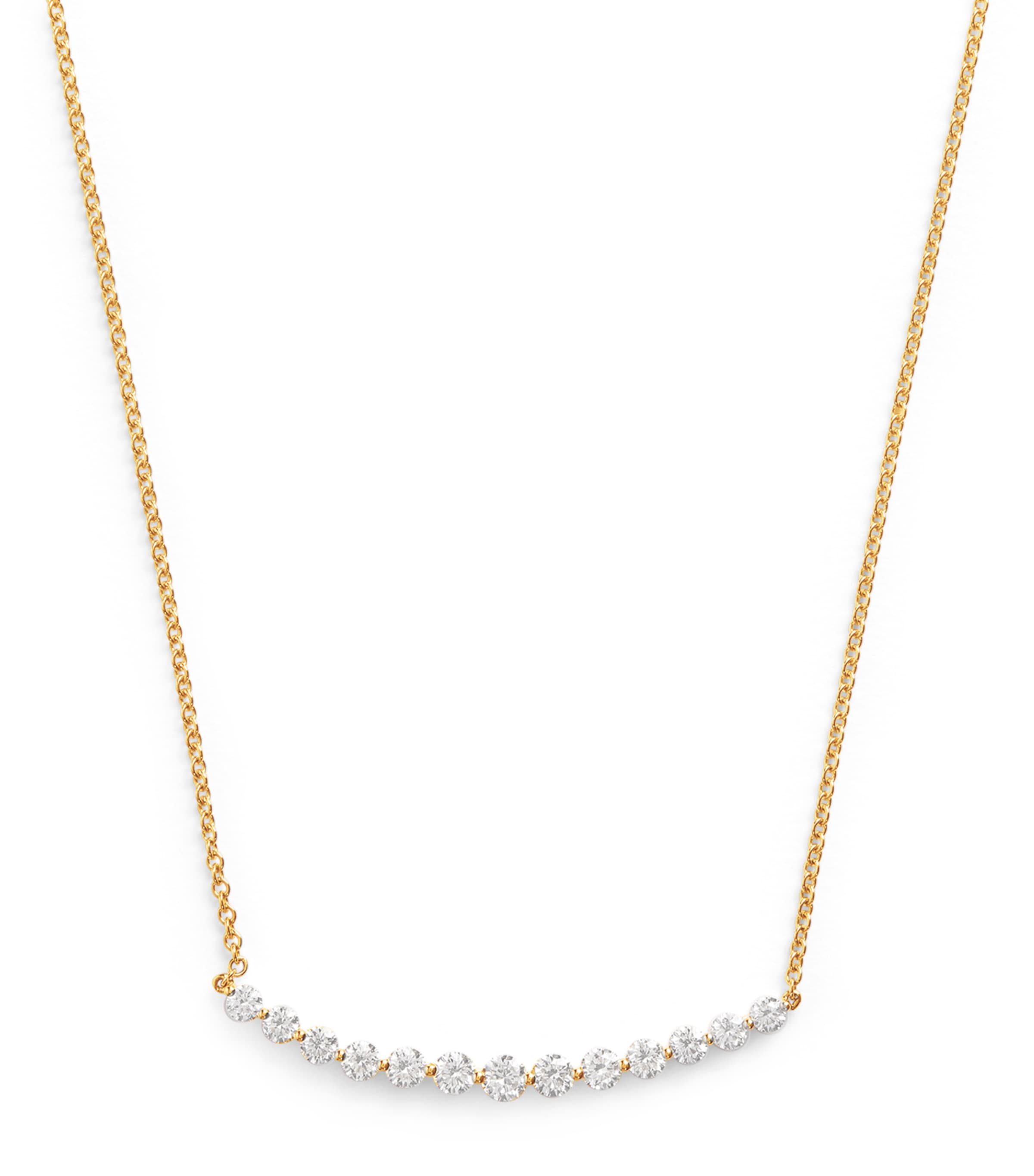 Yellow Gold and Diamond Zoe Necklace