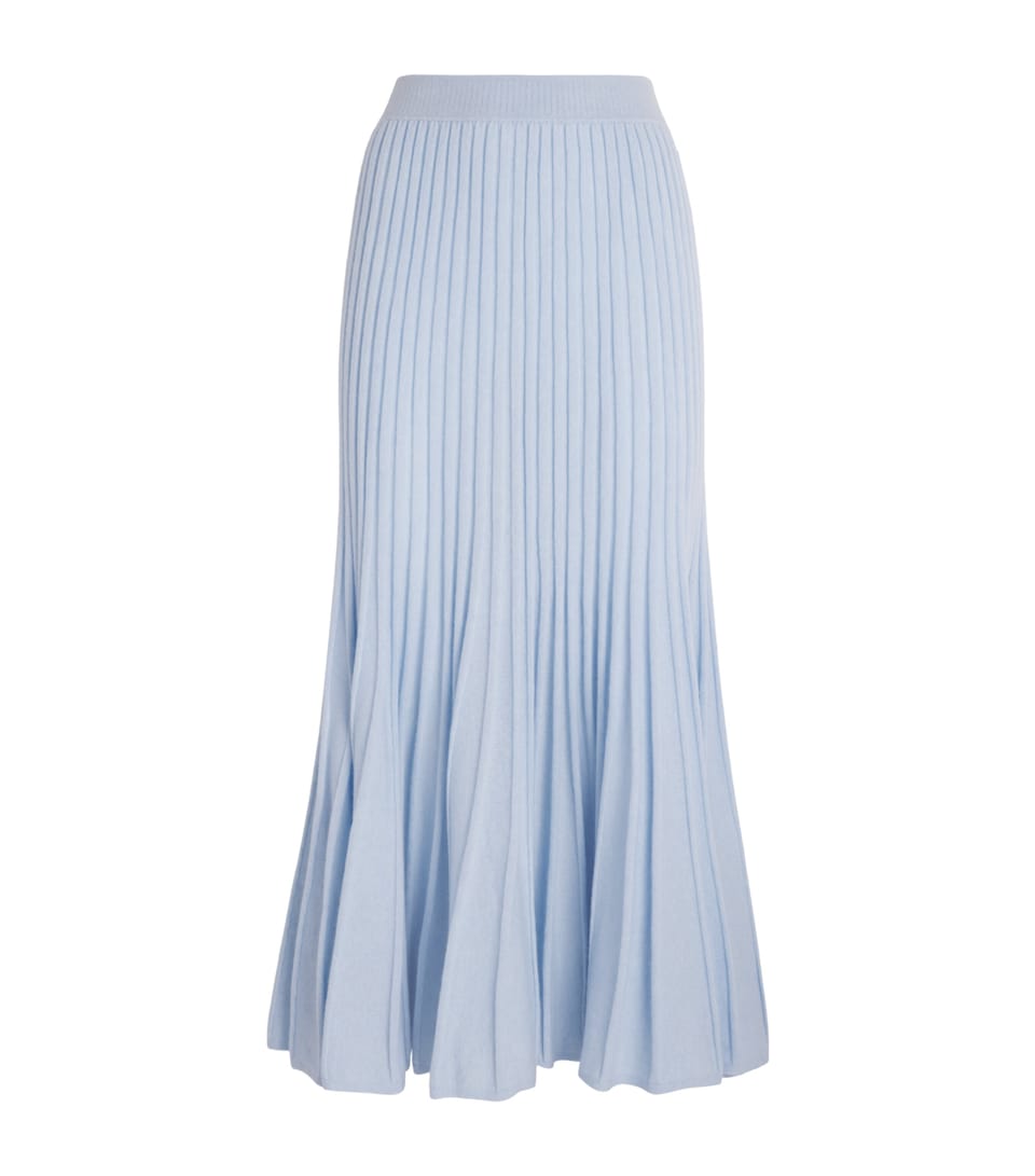 arch 4 Womens Cashmere Pleated Sabrina Midi Skirt Porcelain
