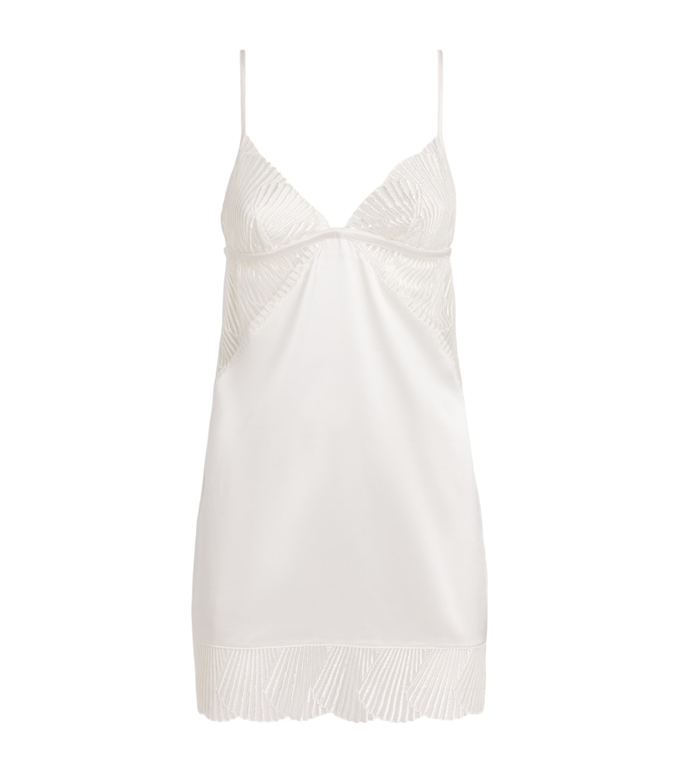 Coco De Mer Womens Athena Slip Dress Ivory