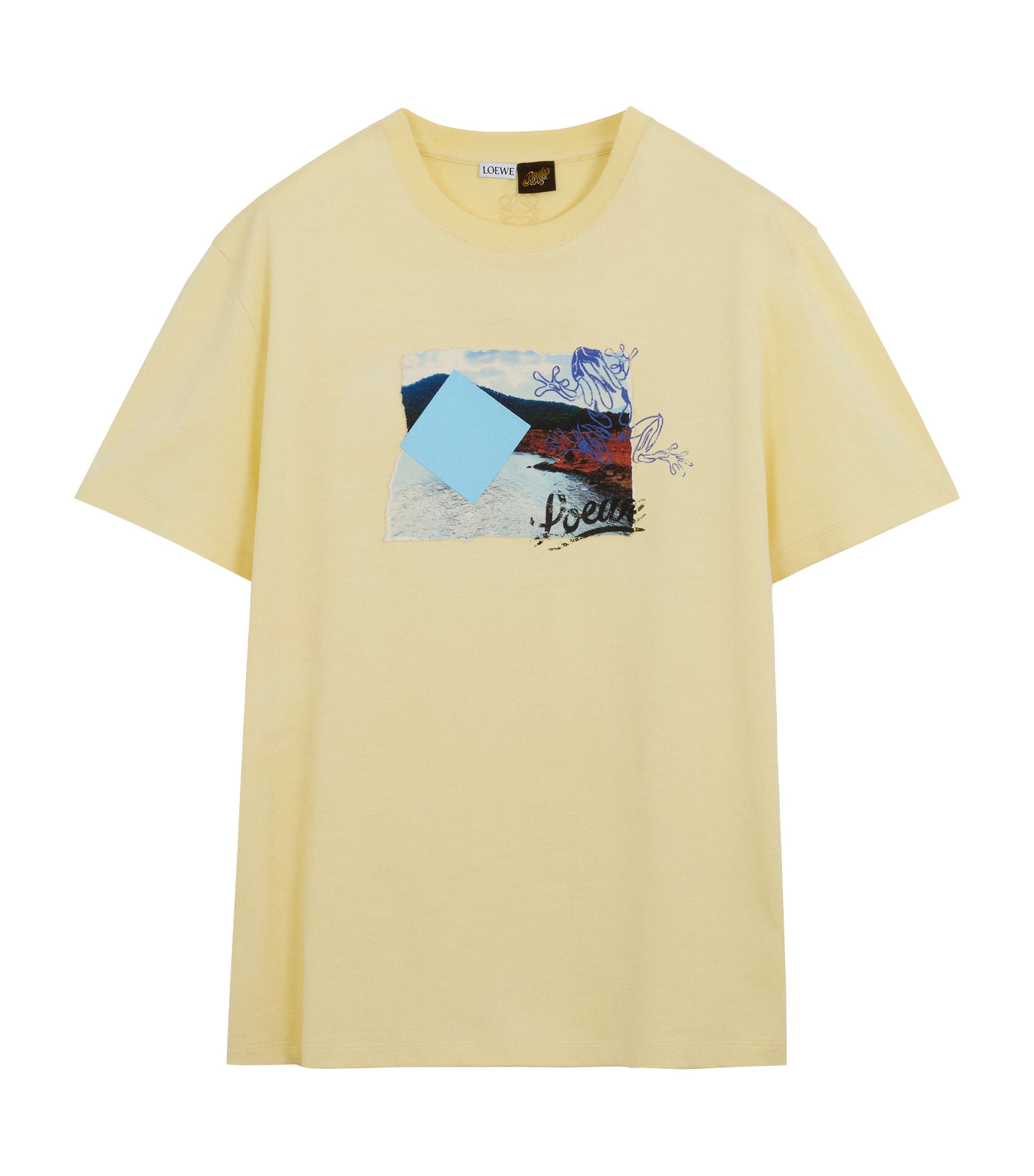 LOEWE Mens x Paula's Ibiza Relaxed T-Shirt Yellow