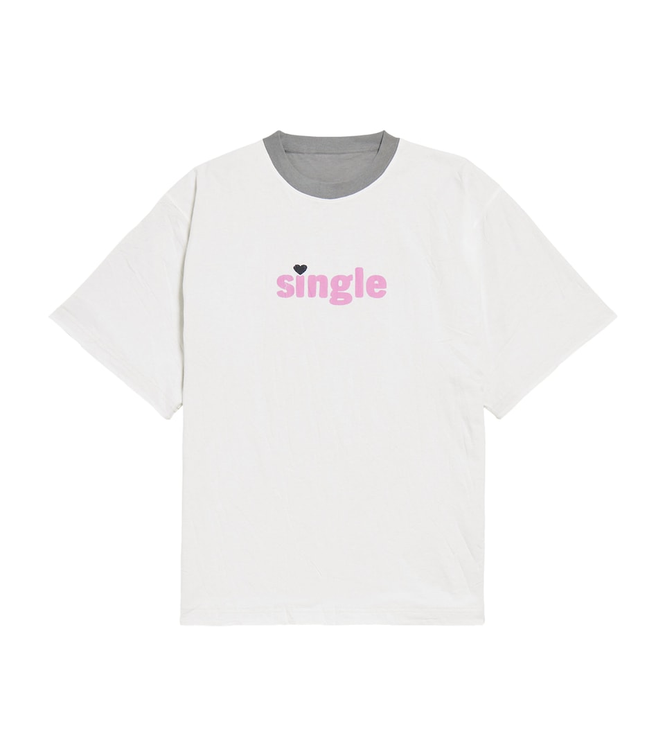 Balenciaga Mens Cotton Reversible T-Shirt