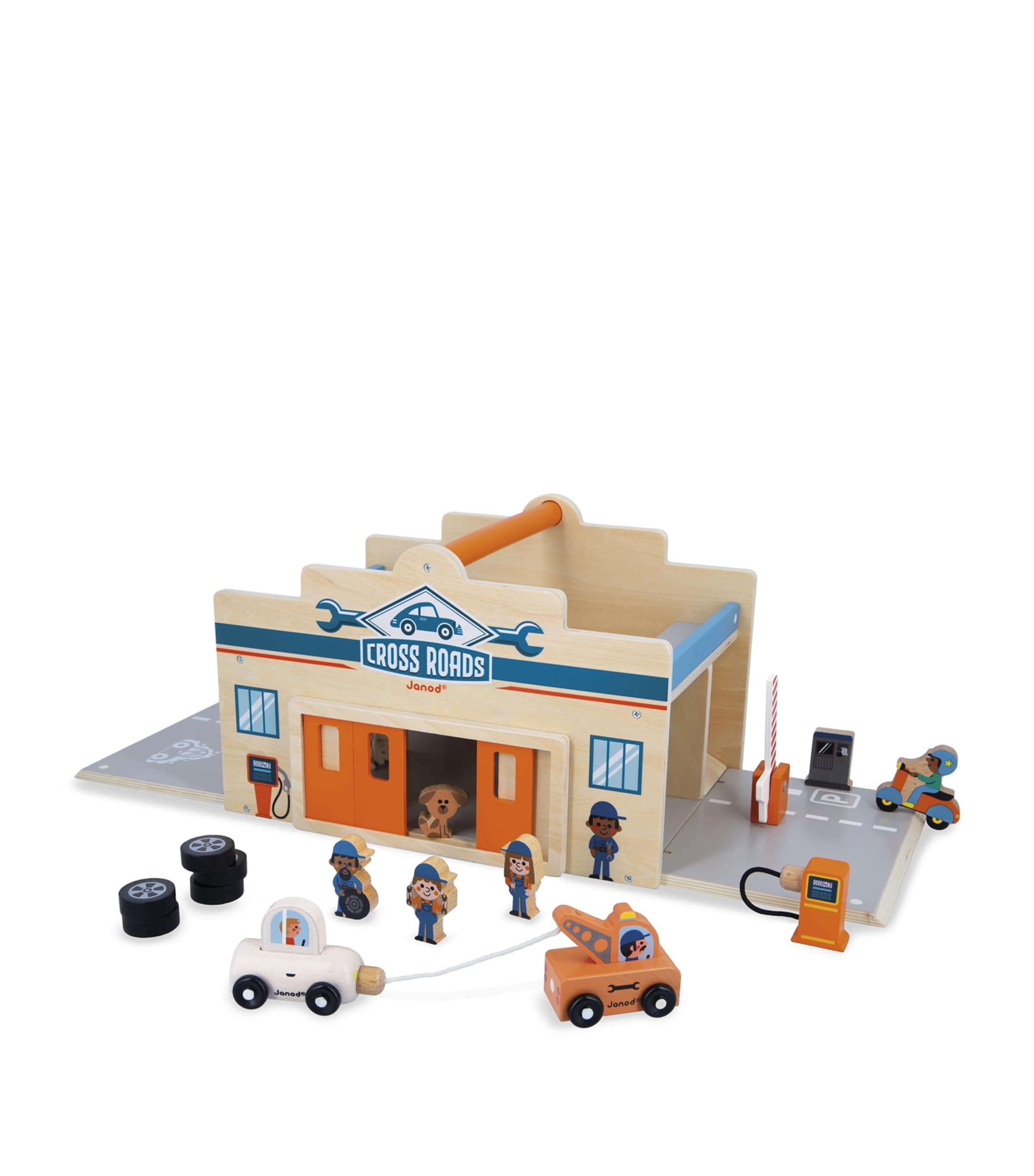 Janod Cross Roads Wooden Garage
