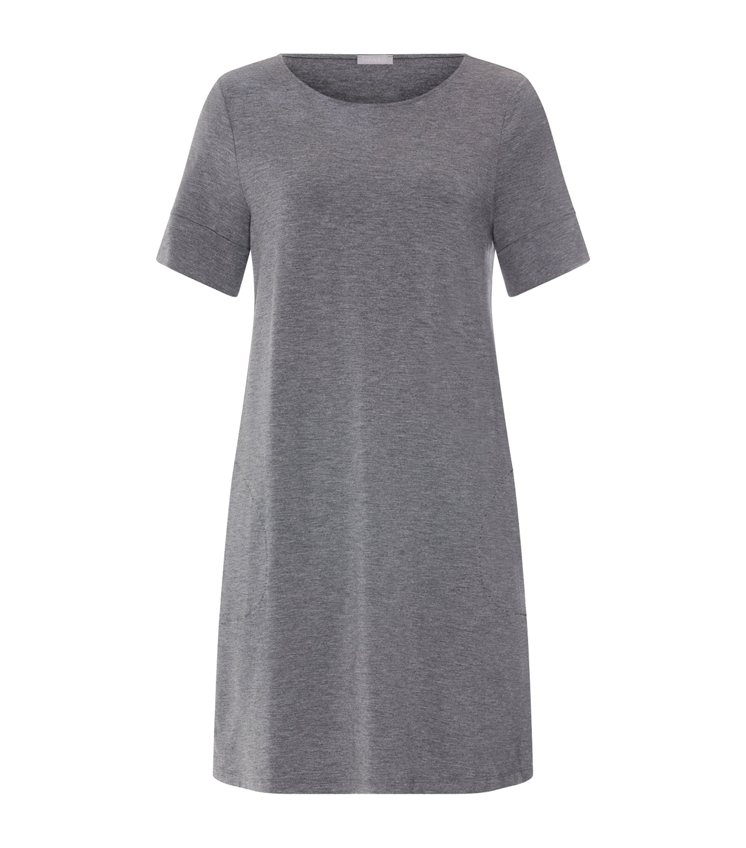 Hanro Womens Natural Elegance Nightdress Stone Melange