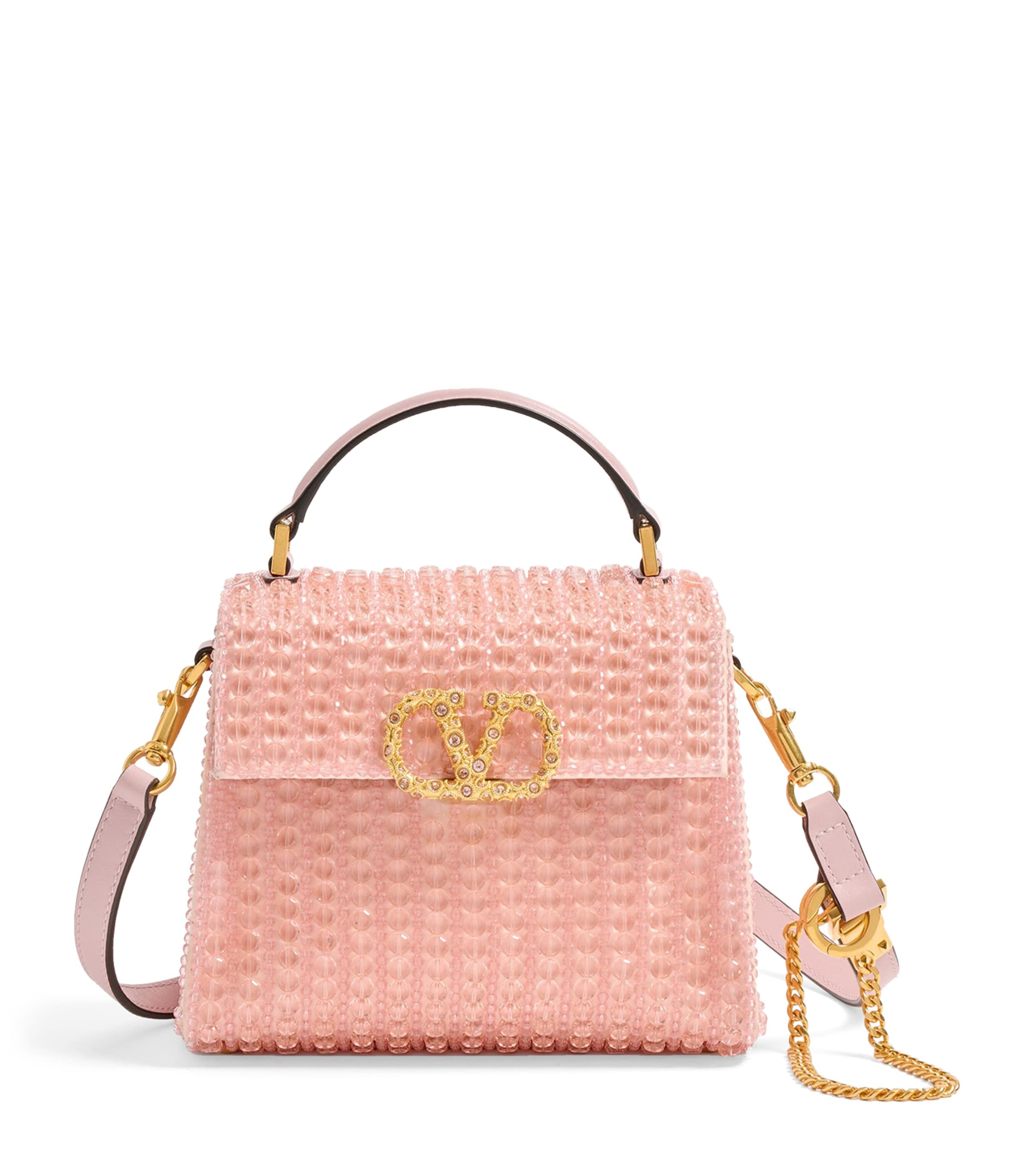 ハンドバッグ \"Malone Souliers Mini Cotton Gingham Audrey Top-Handle Bag\" Malone Souliers Mini Cotton Gingham Audrey Top-Handle Bag