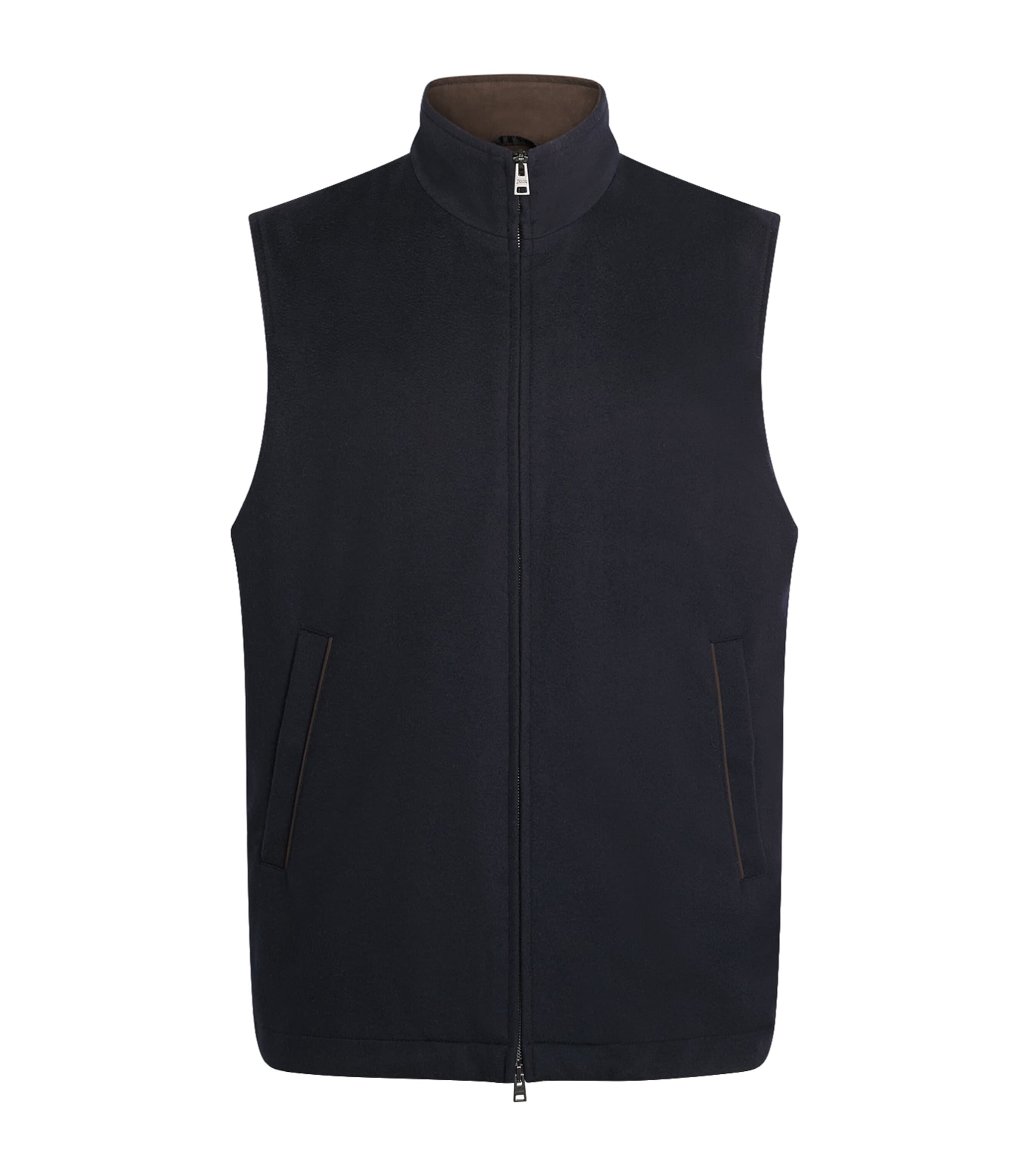 Herno Mens Virgin Wool-Cashmere Gilet