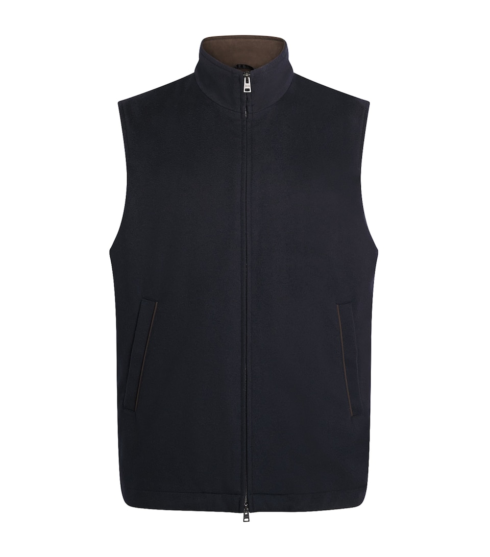 Herno Mens Virgin Wool-Cashmere Gilet