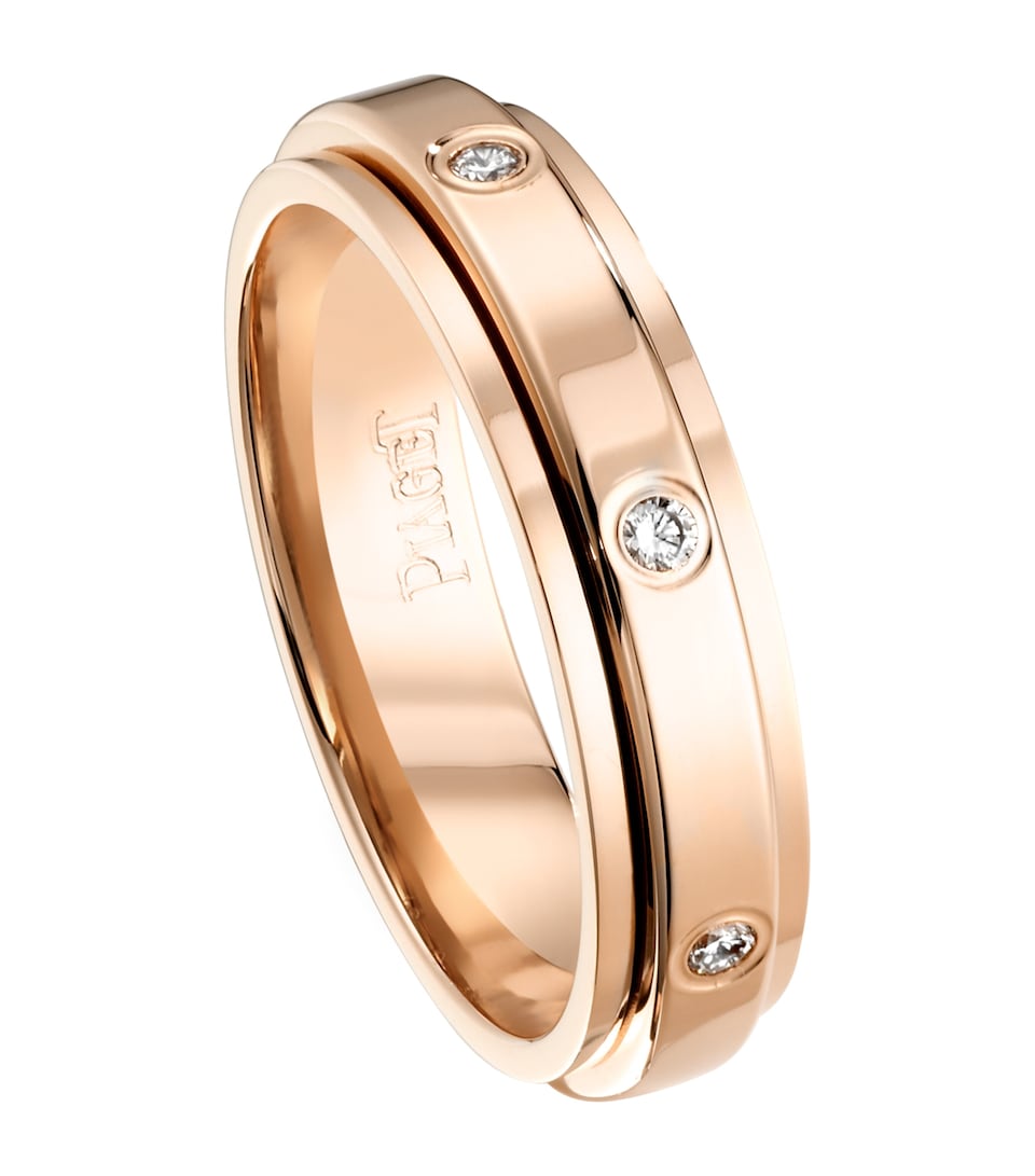 Rose Gold and 7 Diamonds Possession Wedding Ring