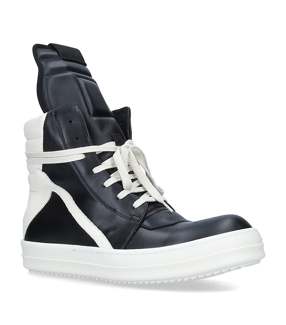 Leather Geobasket High-Top Sneakers