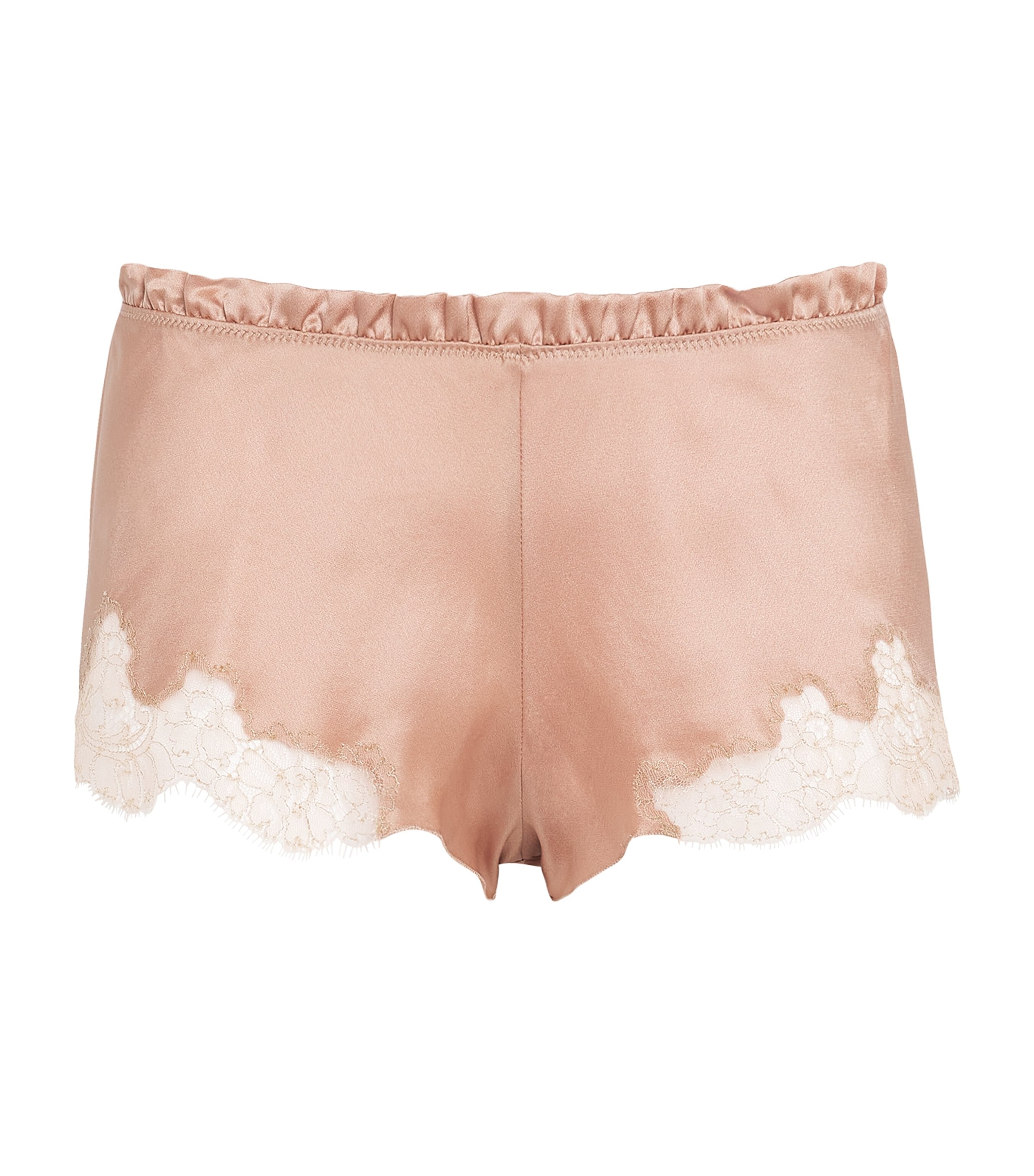 Carine Gilson Womens Silk Cérès Pyjama Shorts Beige Vision