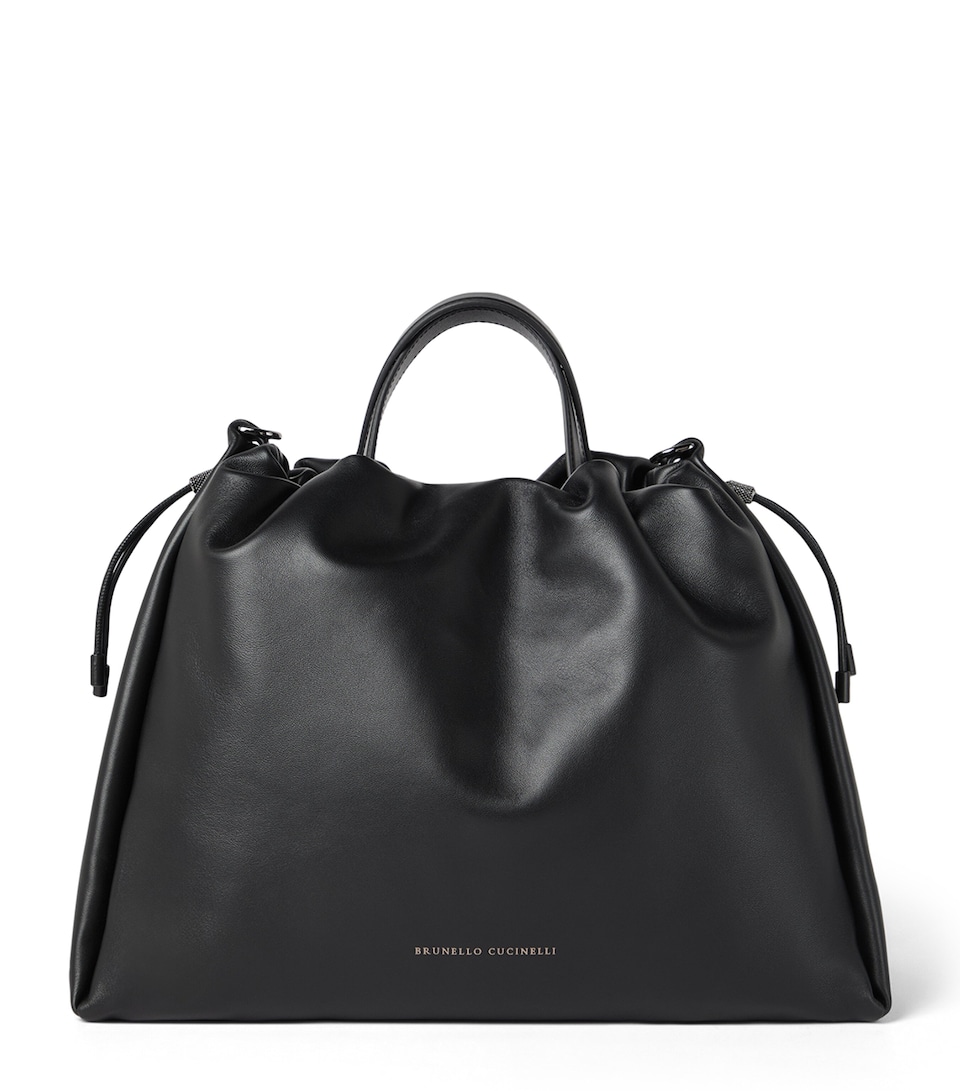 Large Leather Mellow Bucket Bag