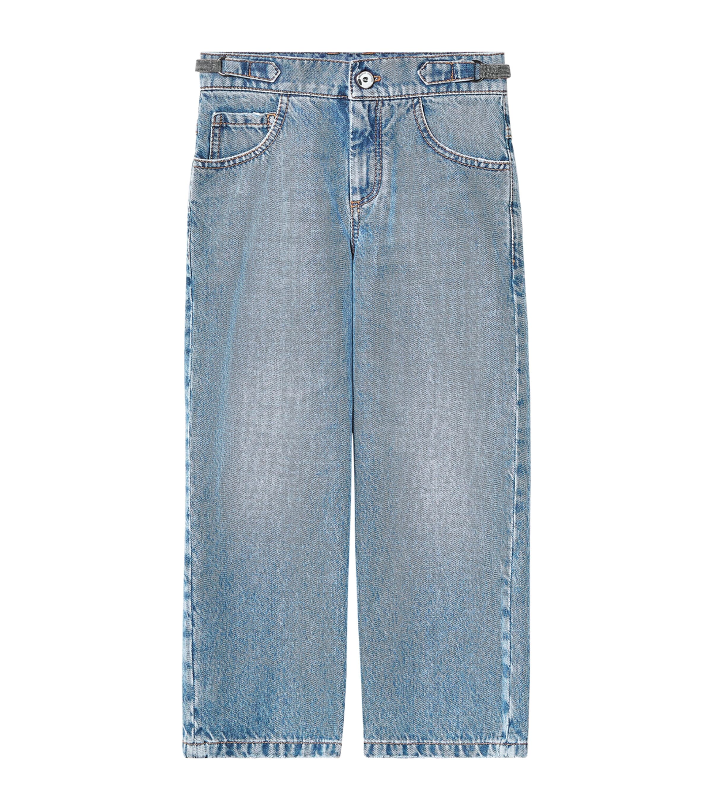 Brunello Cucinelli Kids Monili-Trim Straight Jeans (4-6 Years)