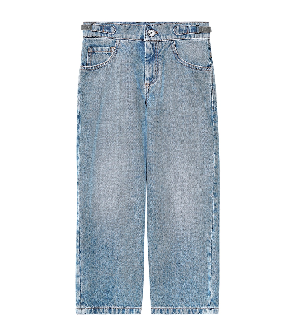 Brunello Cucinelli Kids Monili-Trim Straight Jeans (4-6 Years)