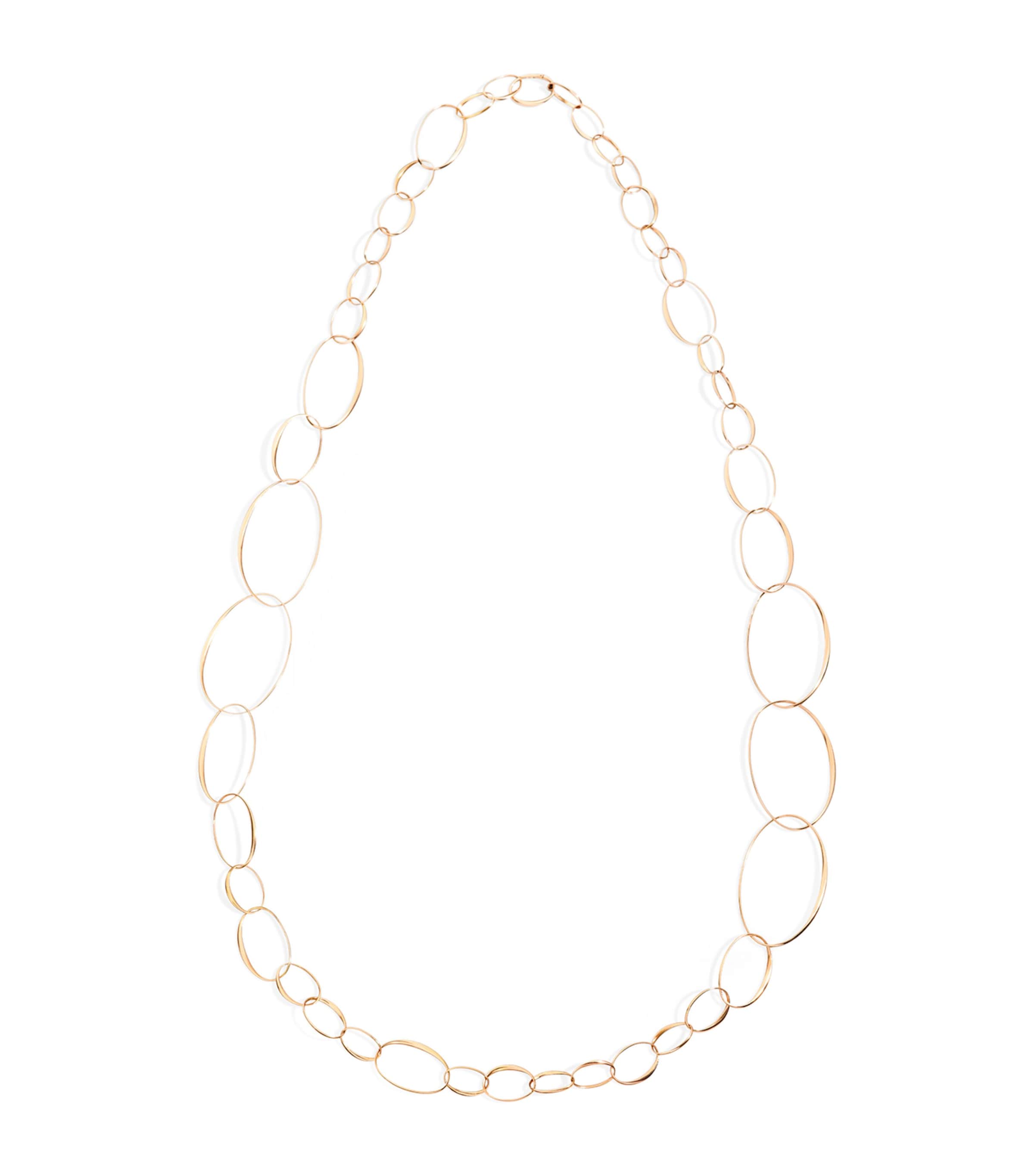 Pomellato Rose Gold Hoop Chain Necklace