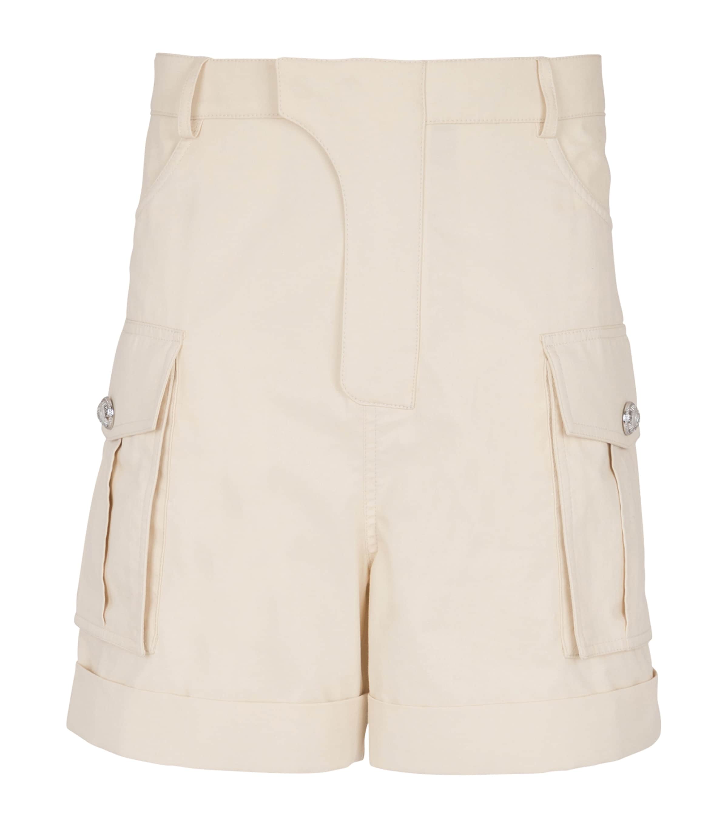 Cotton Bermuda Cargo Shorts
