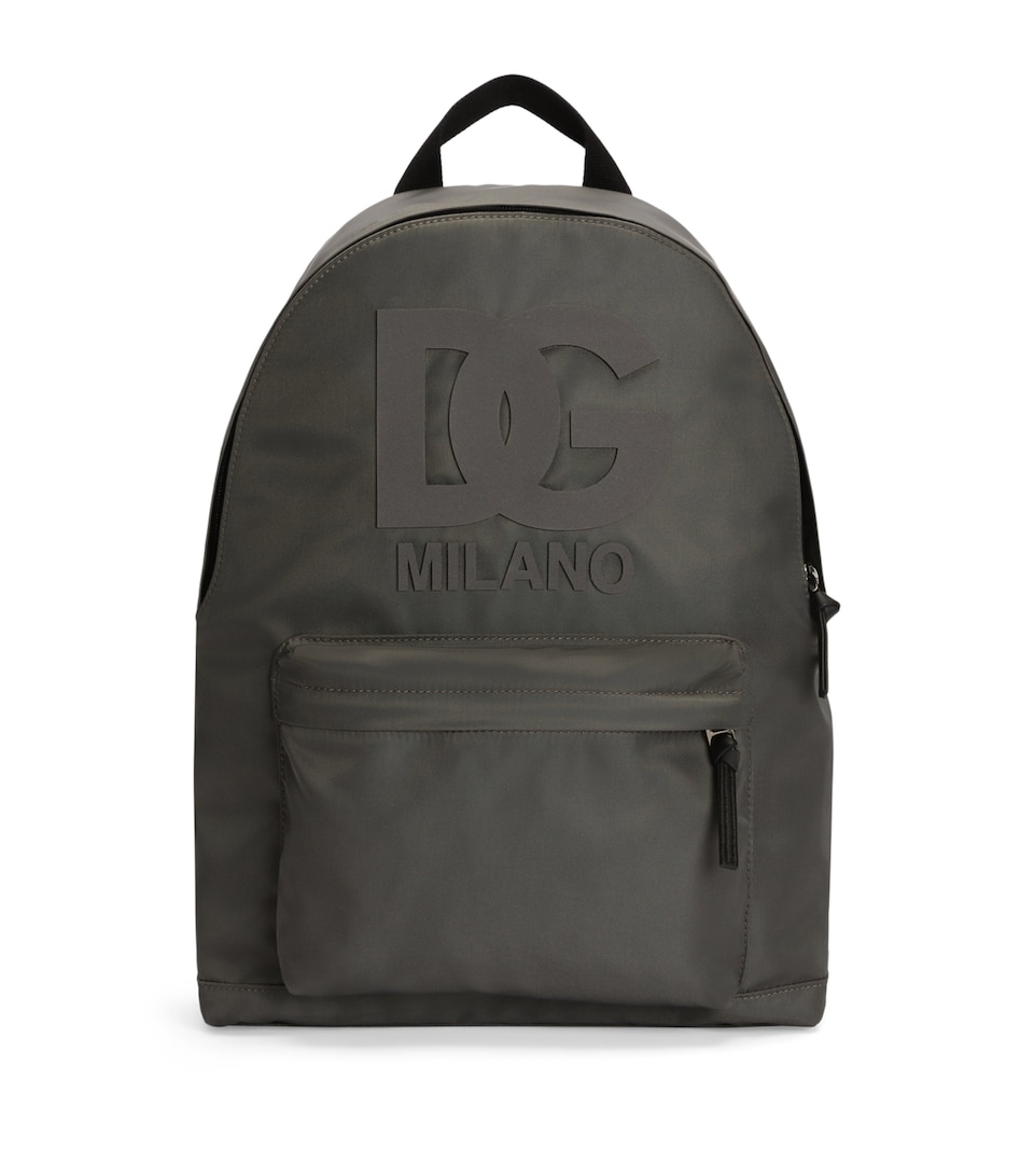 Dolce&Gabbana Kids DG Logo Backpack Grey/black