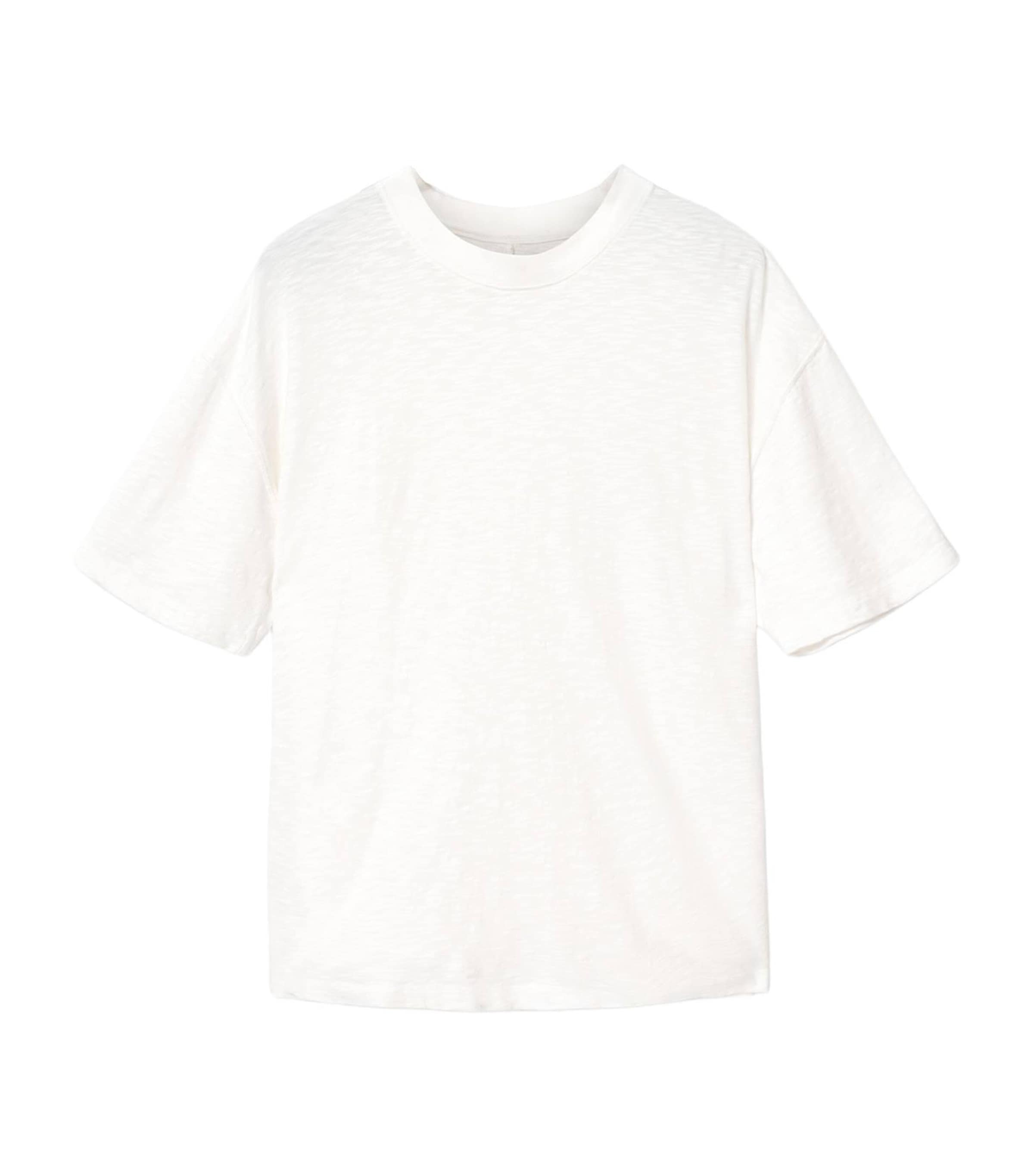 AllSaints Mens Organic Cotton Casper T-Shirt Chalk White
