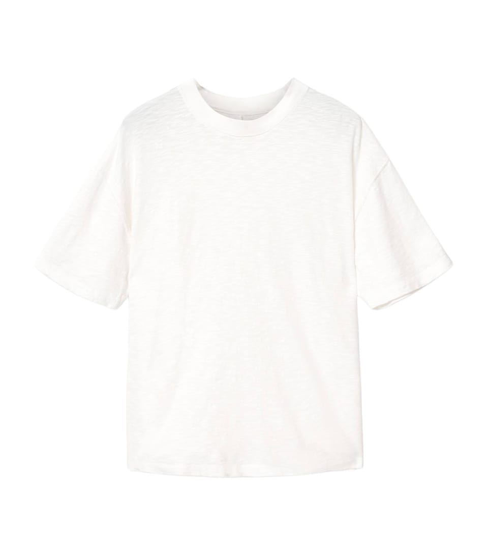 AllSaints Mens Organic Cotton Casper T-Shirt Chalk White
