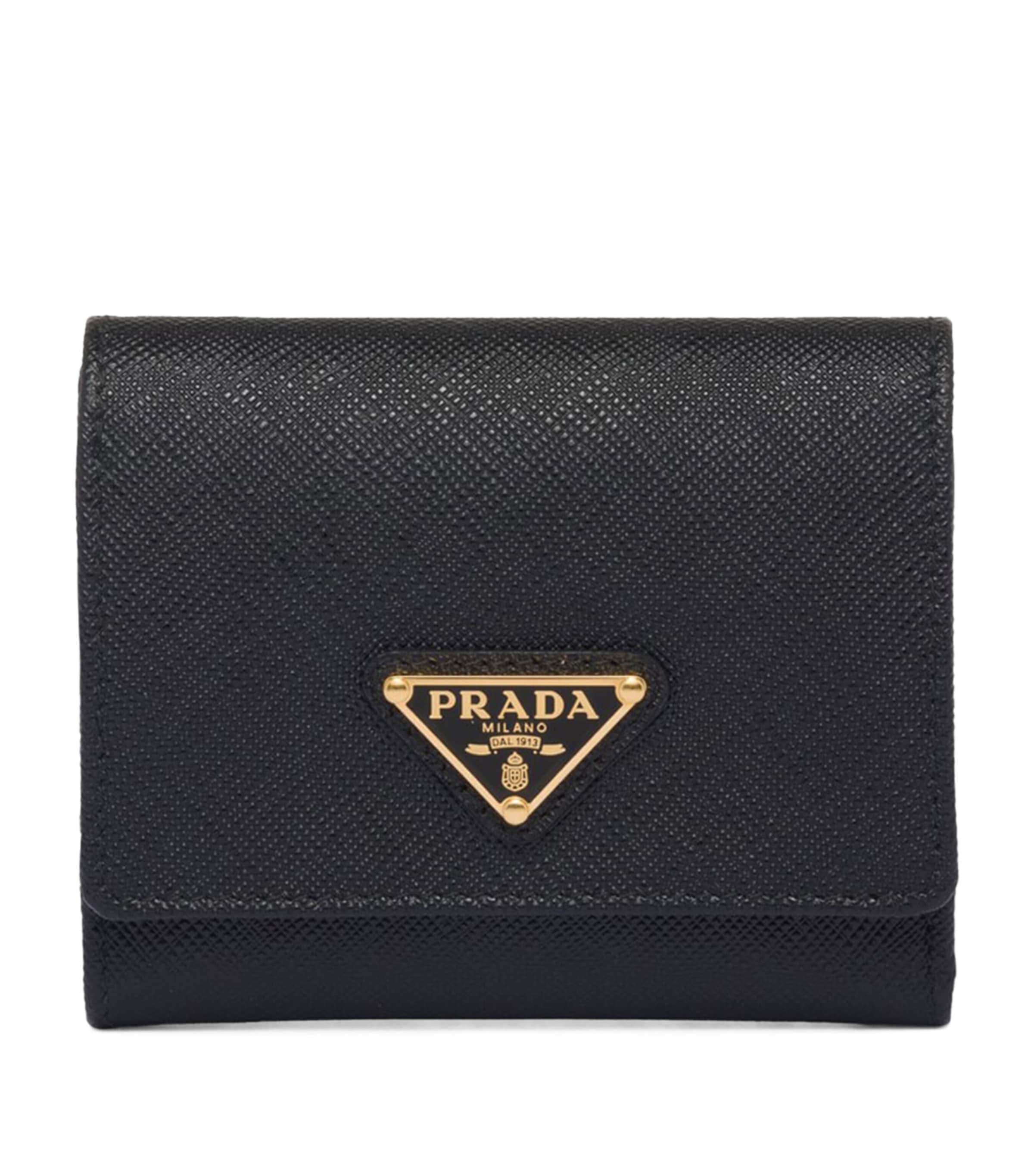 Small Saffiano Leather Bifold Wallet