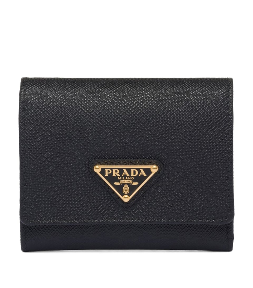 Small Saffiano Leather Bifold Wallet