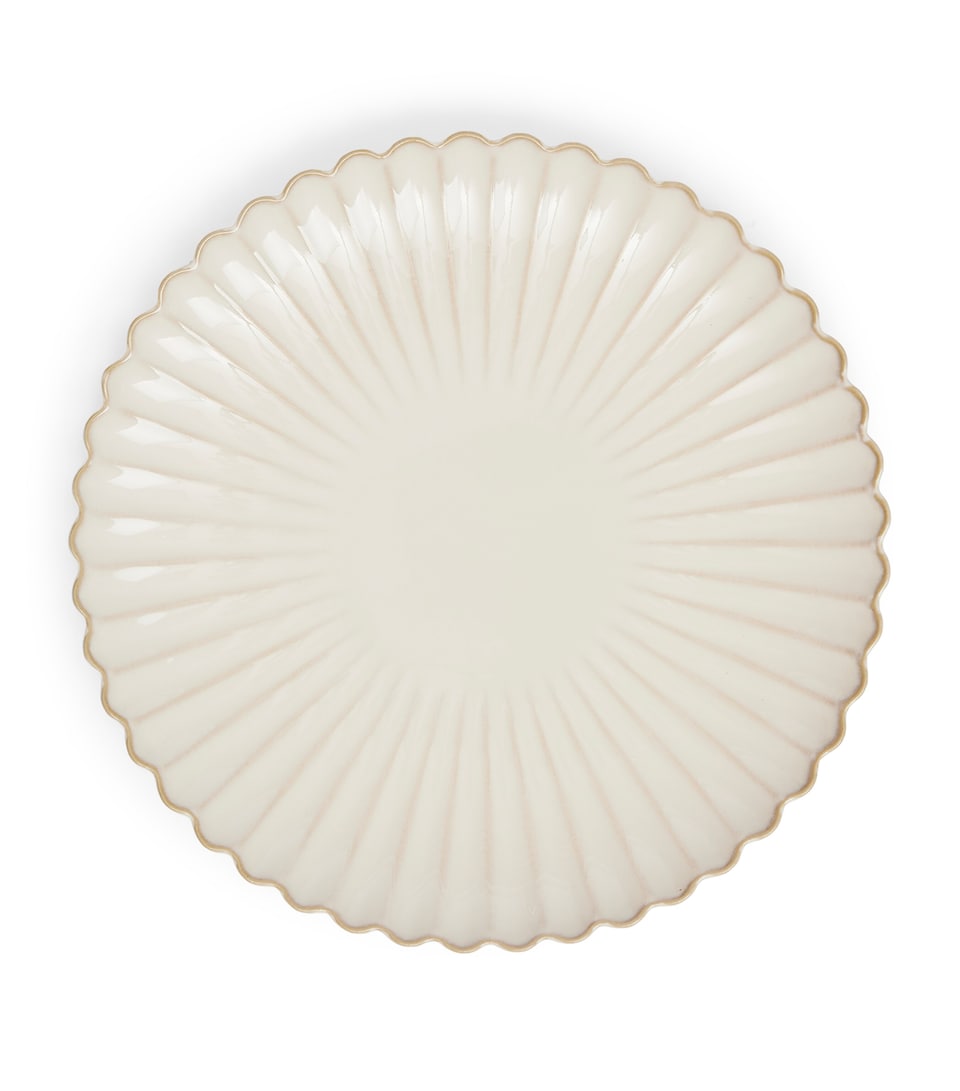 Set of 4 Shell Bread Plates (16cm)
