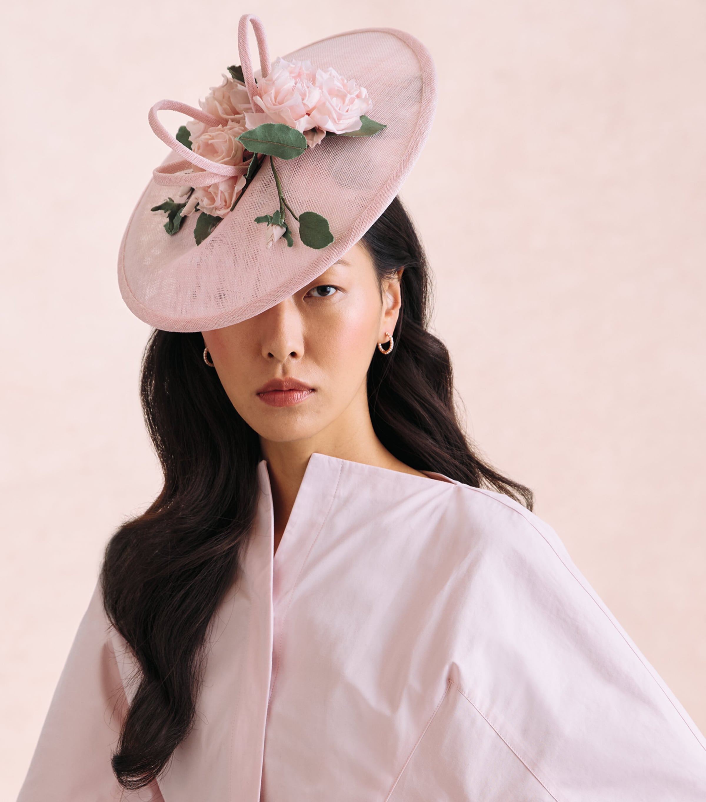 Rachel Trevor-Morgan Flower-Detail Percher Hat Pink