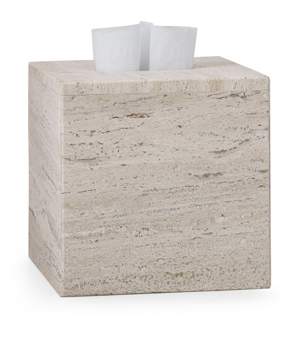 Aztec Travertine Tissue Box Cover