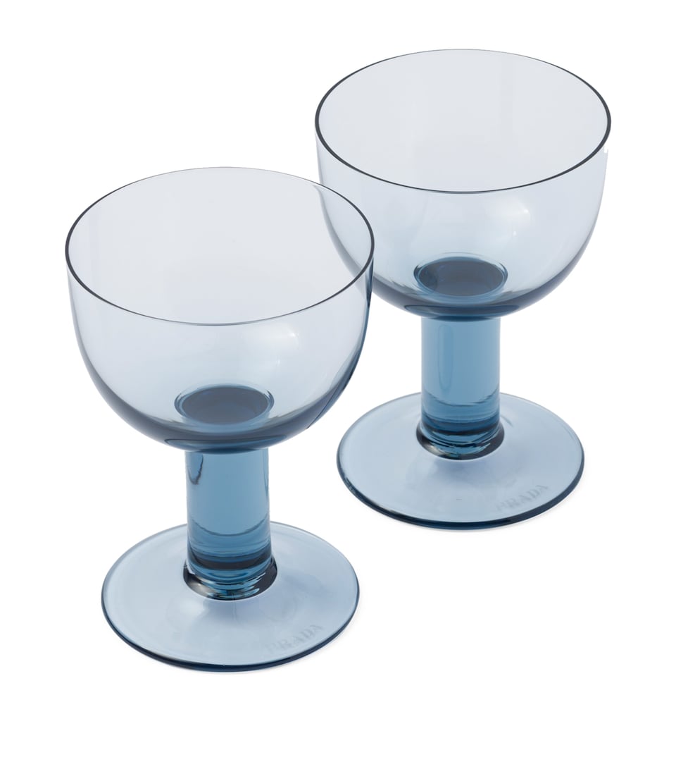 Prada Plinth Red Wine Glasses (Set of 2)