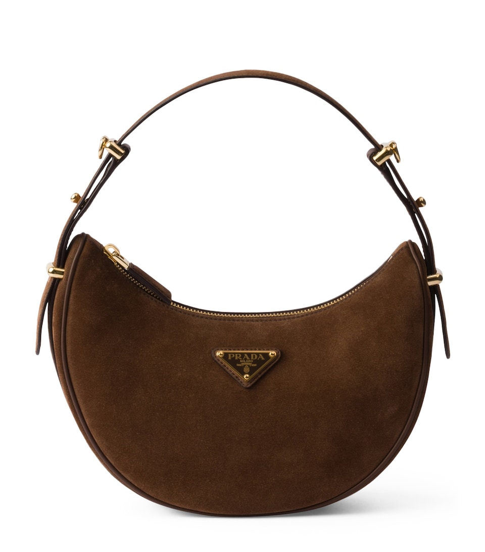 Suede Arqué Shoulder Bag