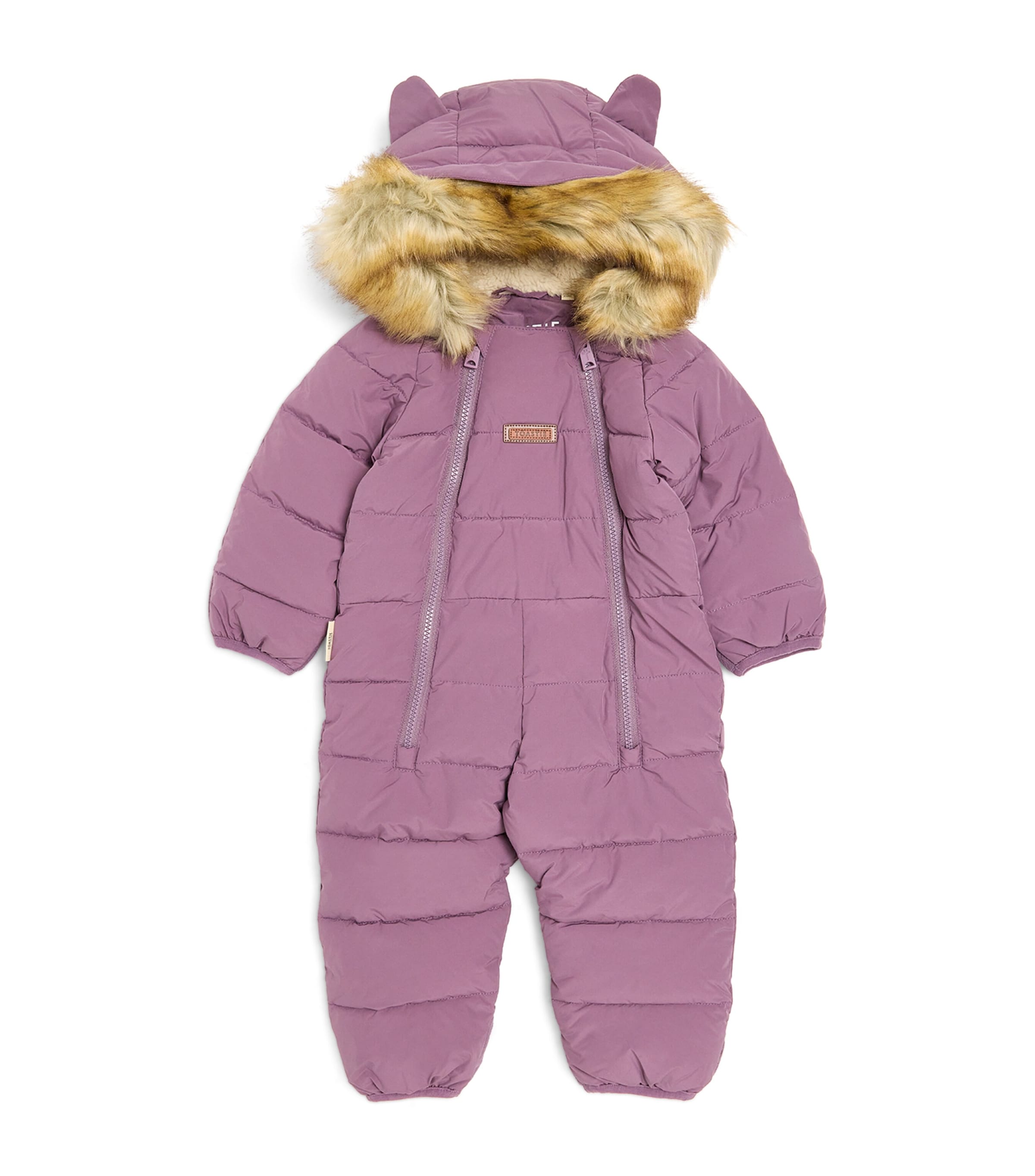 Faux Fur-Trimmed Cloud Ski Suit (0-36 Months)