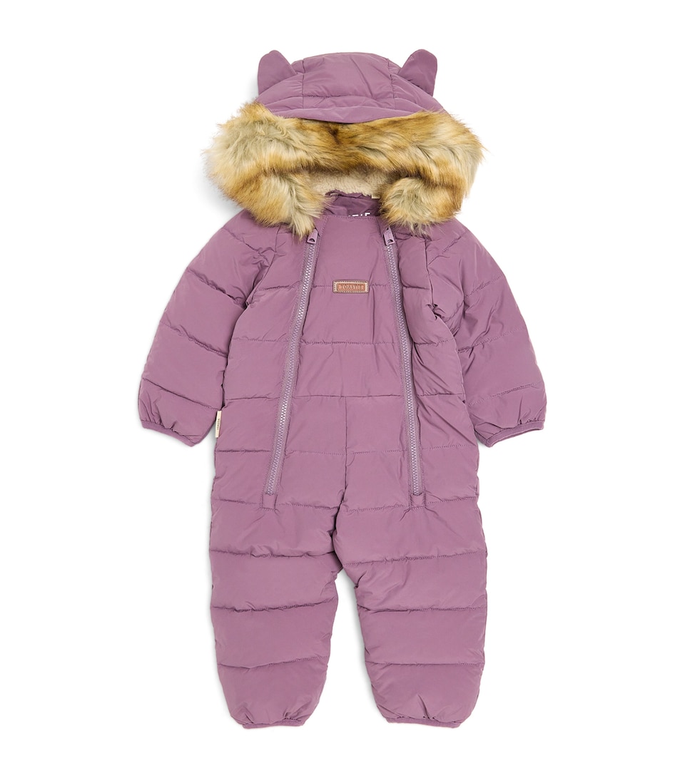 Faux Fur-Trimmed Cloud Ski Suit (0-36 Months)