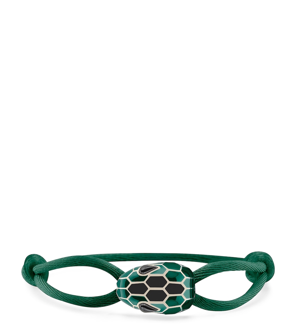 Bvlgari Serpenti Forever String Bracelet Green