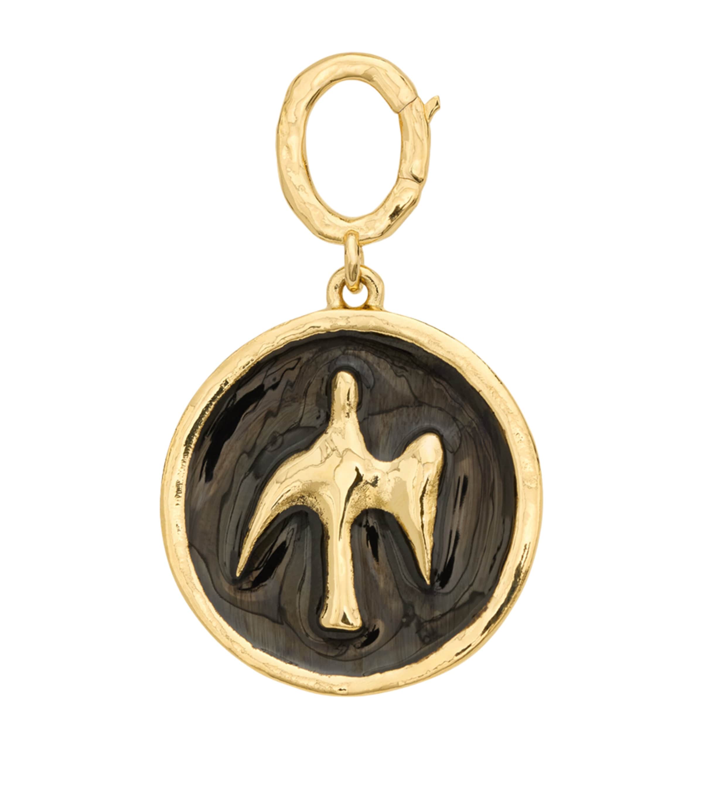 Saint Laurent Enamel Dove Charm
