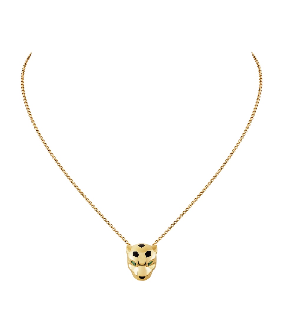 Yellow Gold and Tsavorite Panthère de Cartier Necklace