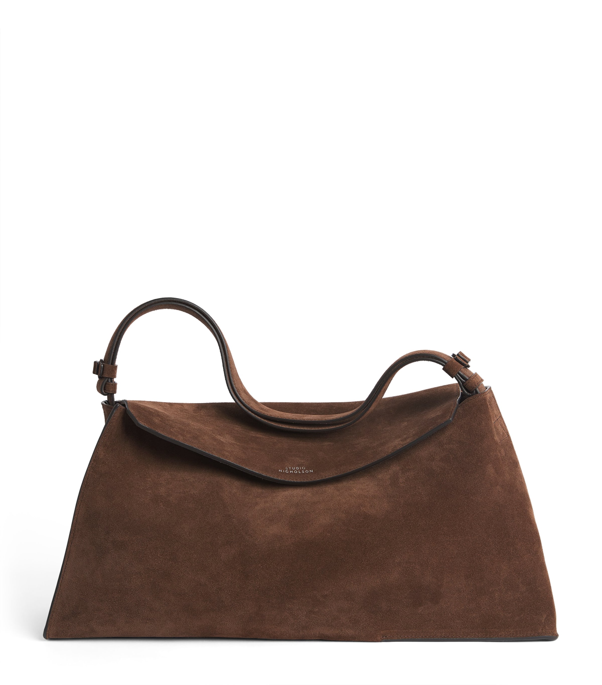 Studio Nicholson Suede Shiboru Shoulder Bag Cocoa
