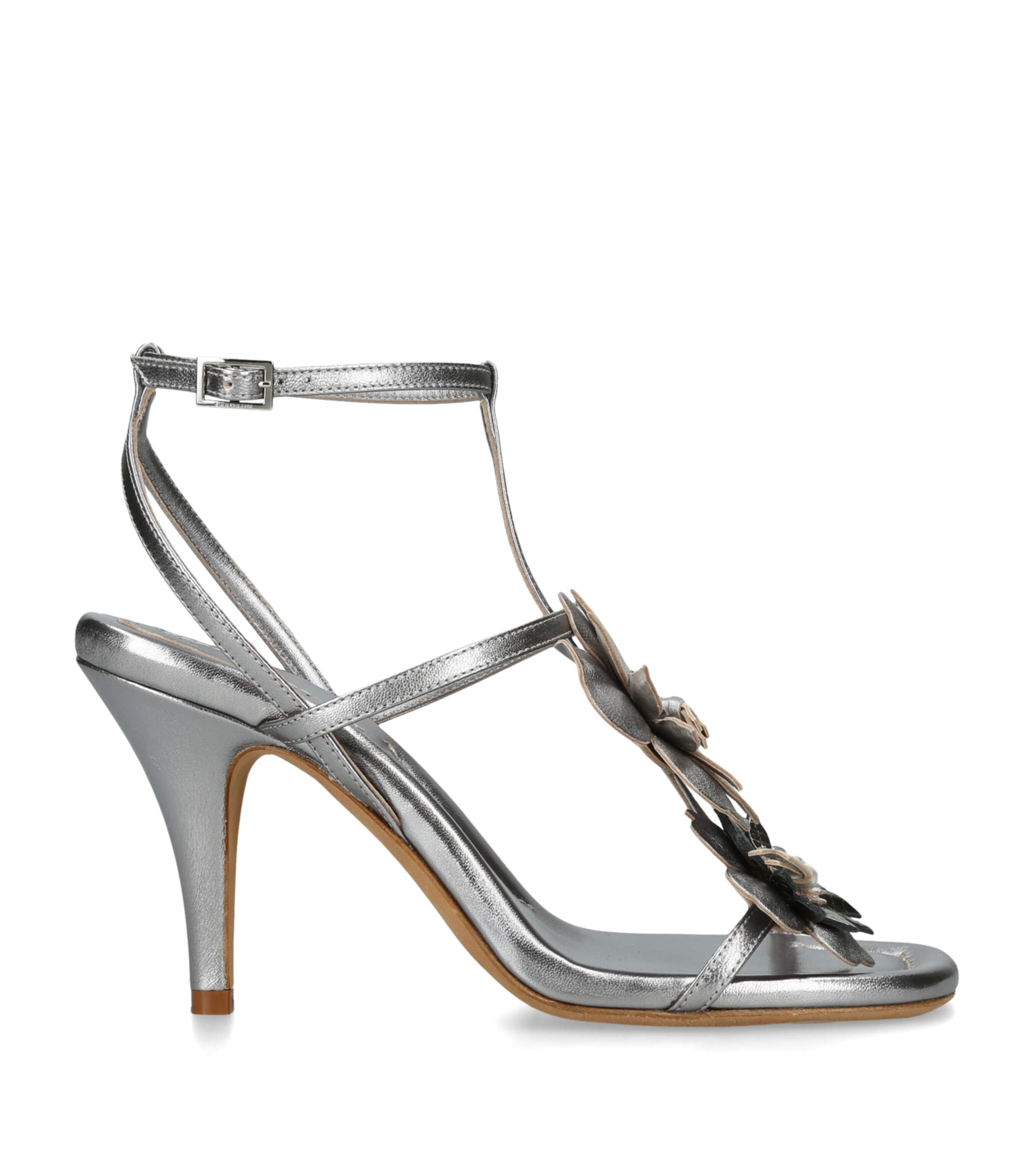 Zimmermann Metallic Belara Sandals 85 Silver
