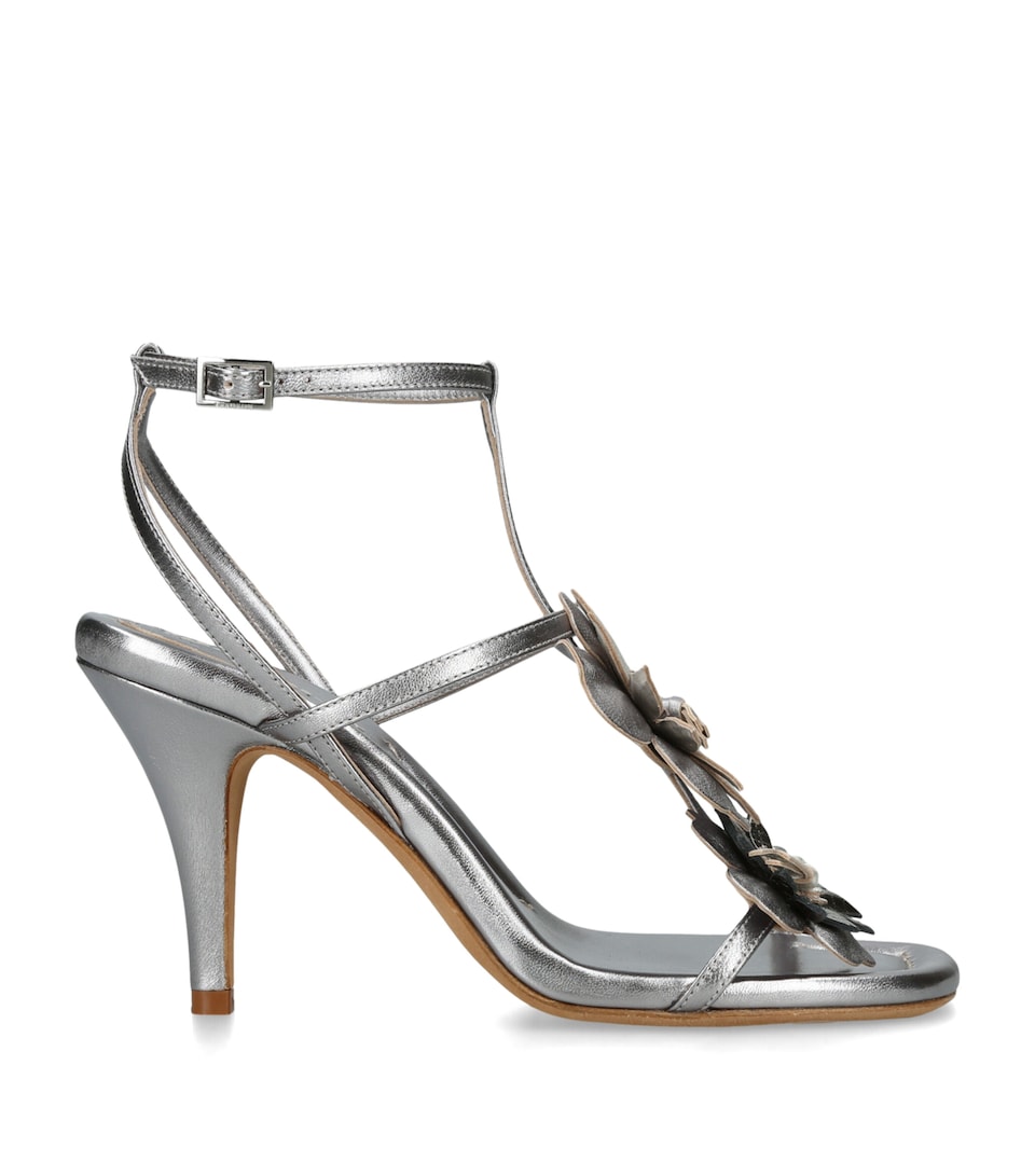 Zimmermann Metallic Belara Sandals 85 Silver