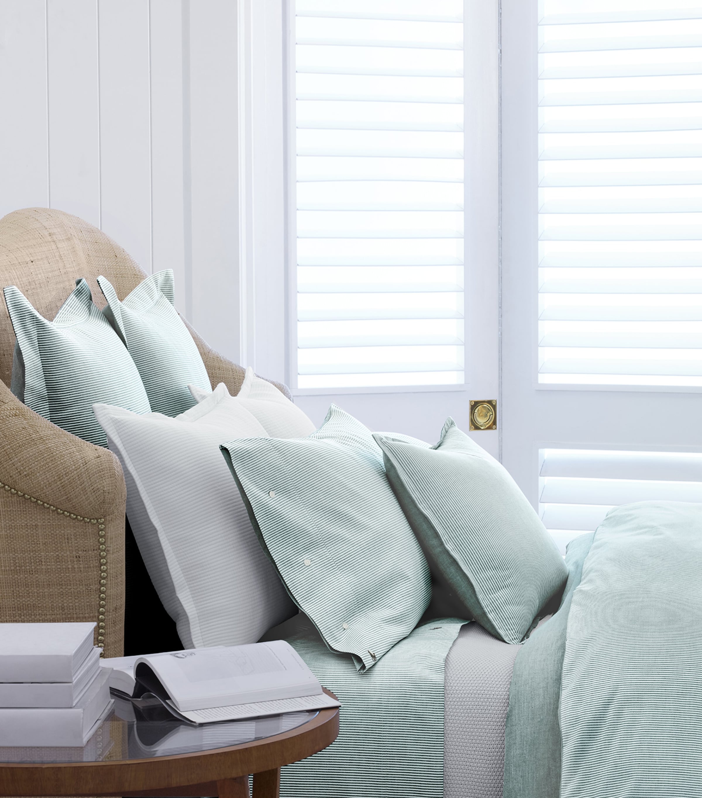 Oxford Evergreen King Duvet Cover (240cm x 220cm)