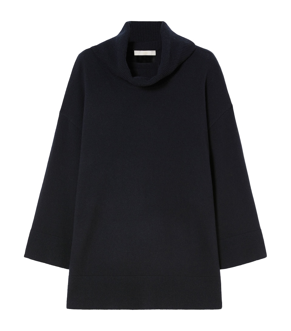 Marina Rinaldi Womens Cashmere Roll-Neck Sweater Midnightblue