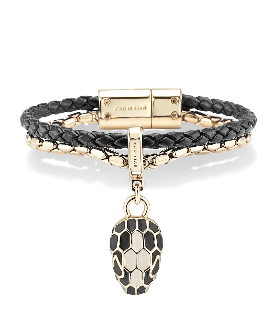 Leather Serpenti Forever Bracelet Size S