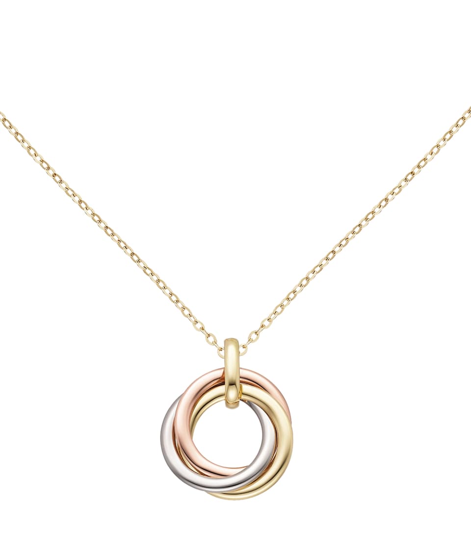 Cartier Medium White, Yellow and Rose Gold Trinity Necklace Mixed Gold