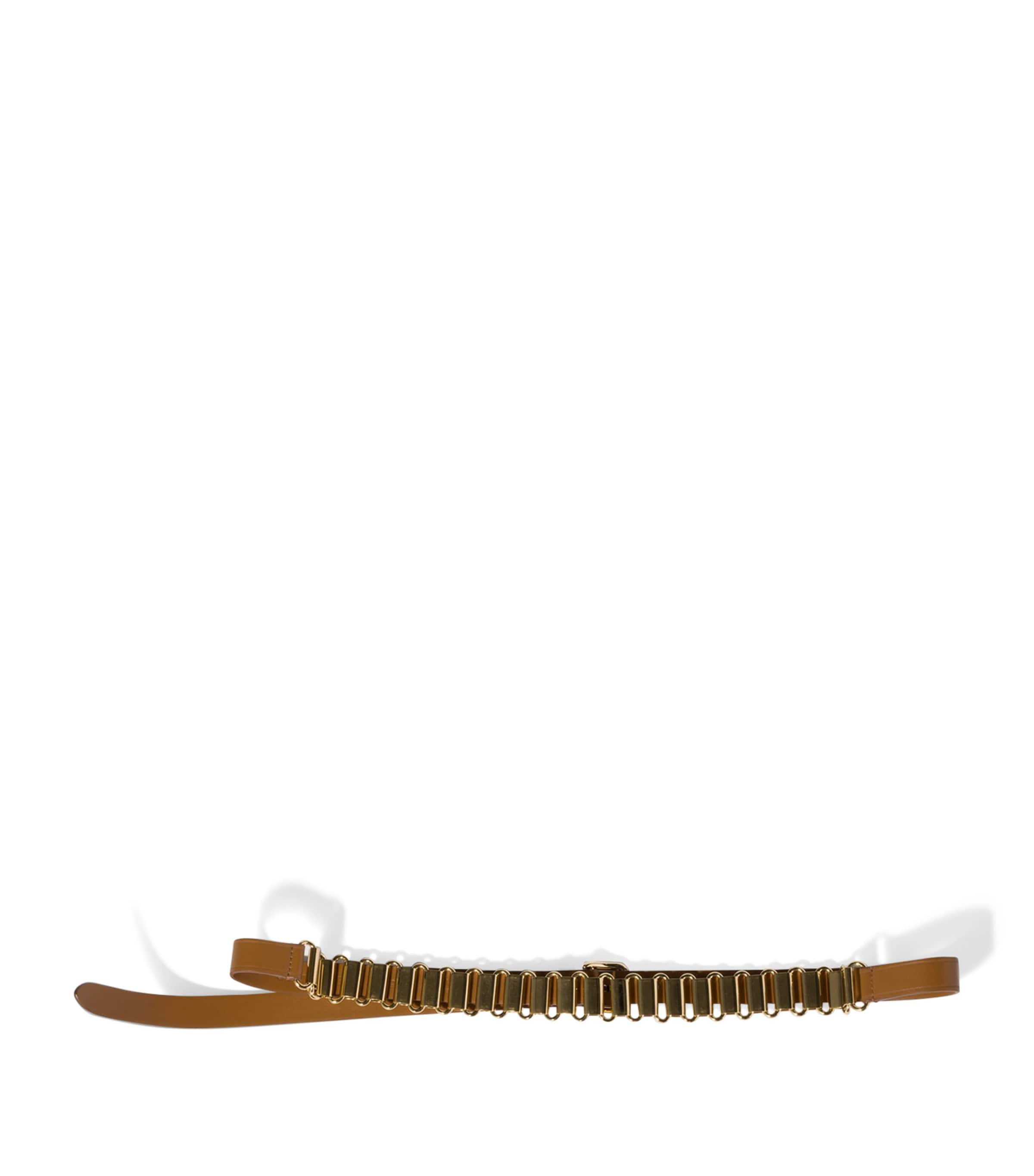 Miu Miu Leather and Metal Belt