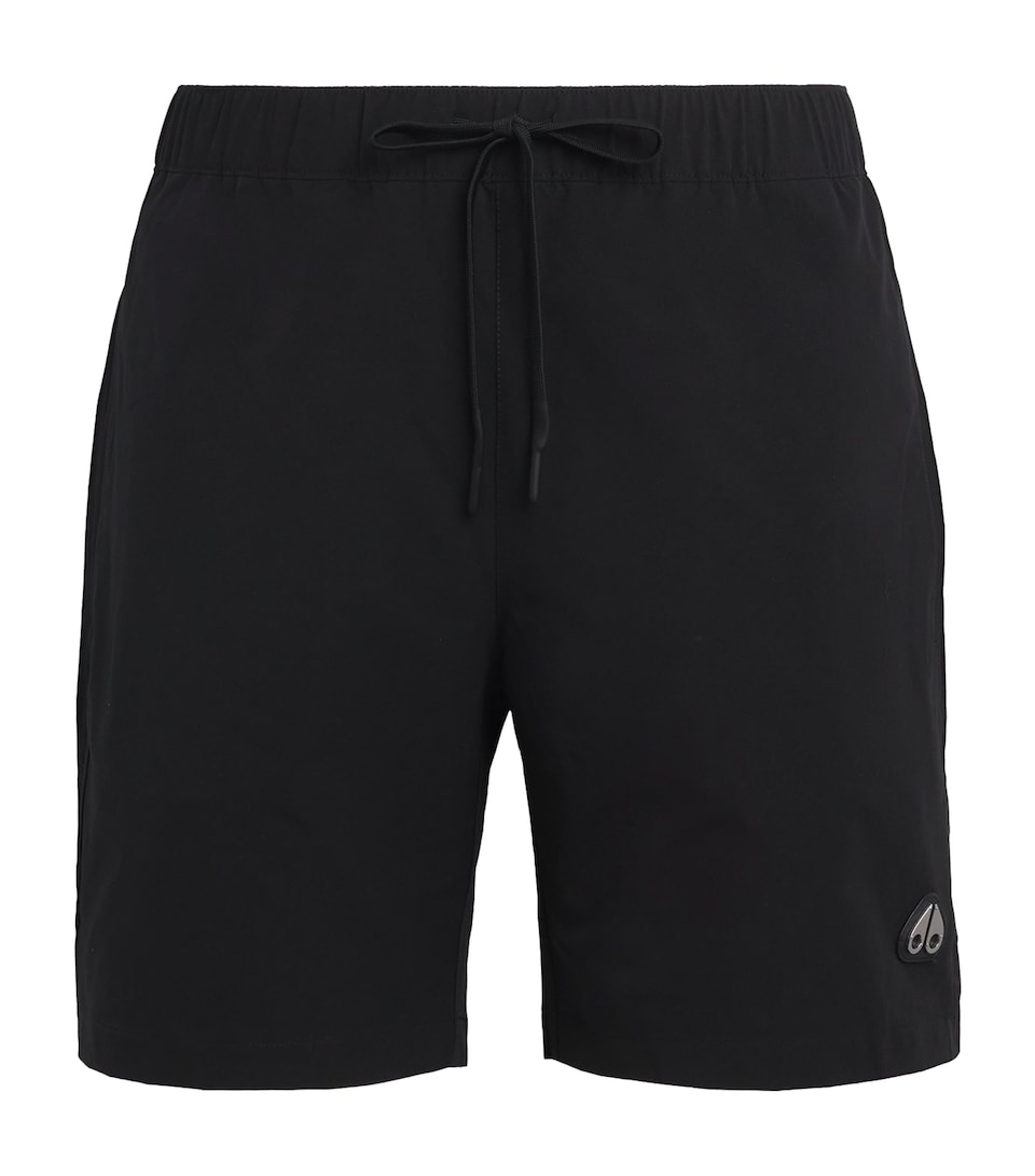 Moose Knuckles Mens Drawstring Swim Shorts Black