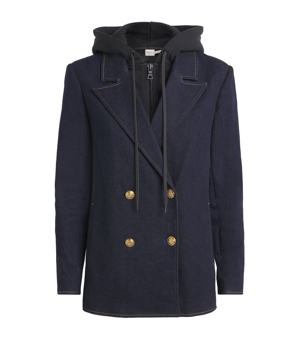 Denim Hoodie-Insert Jordan Blazer