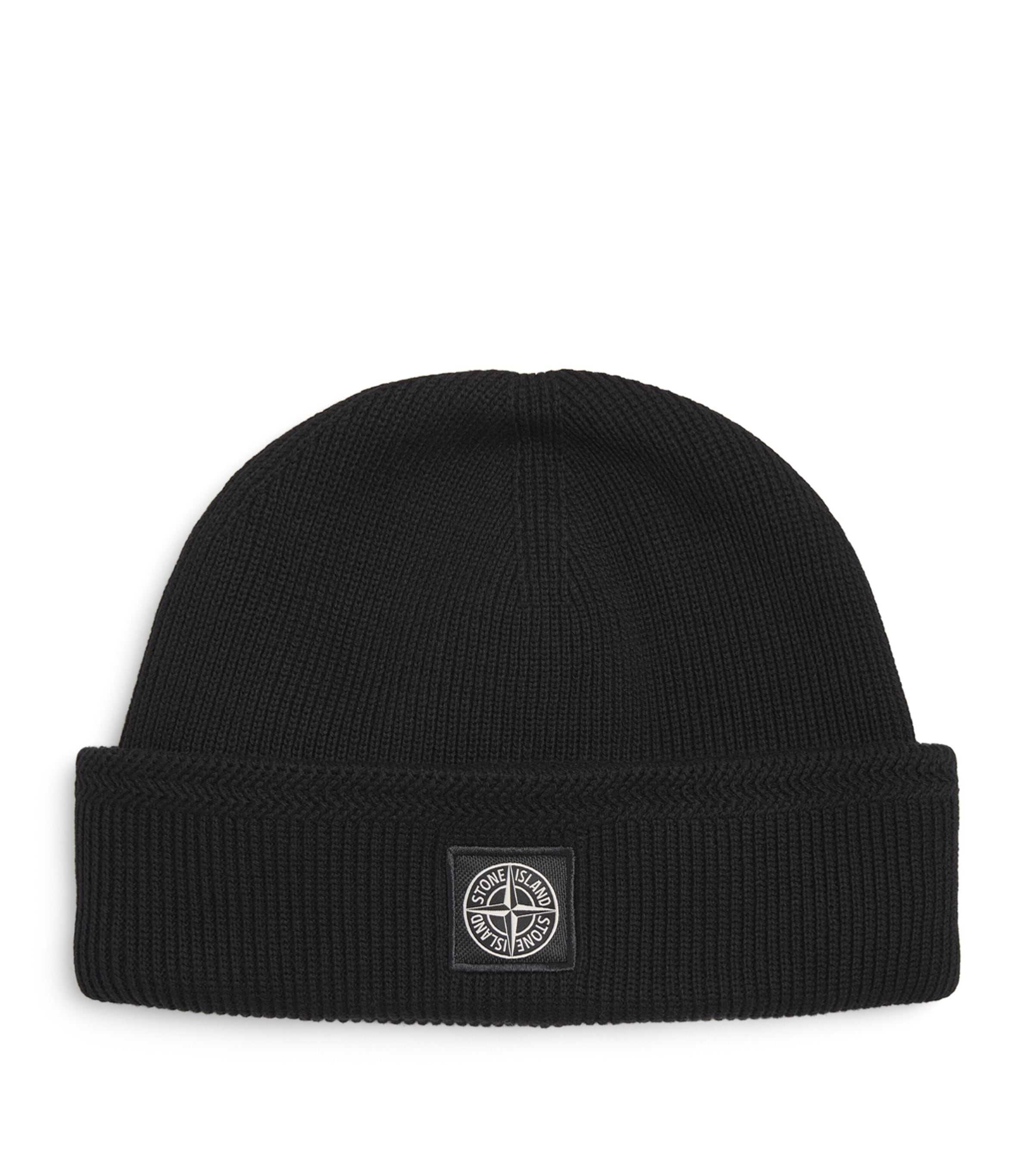 Stone Island Organic Cotton Logo Beanie