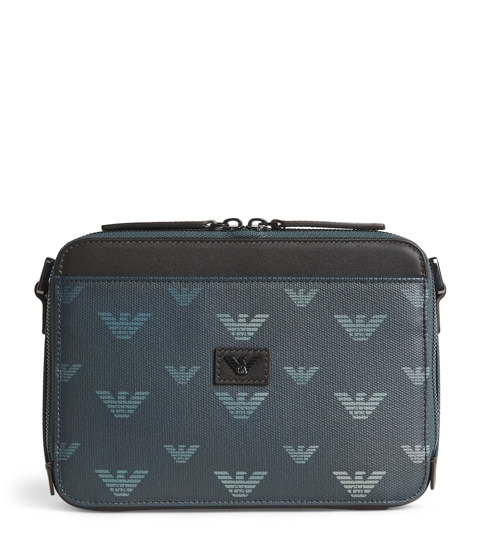 Coated Canvas Eagle Cross-Body Bag