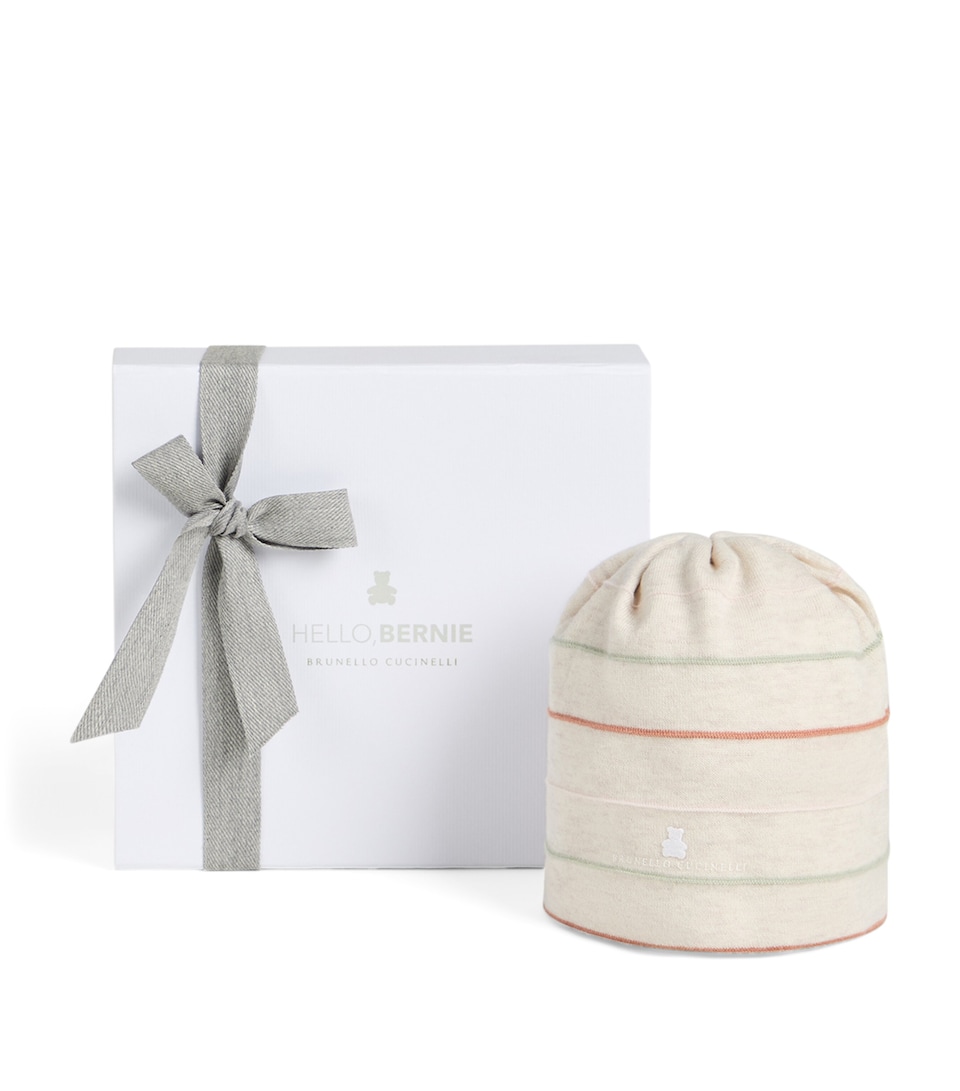 Cotton Stripe Baby Bernie Beanie