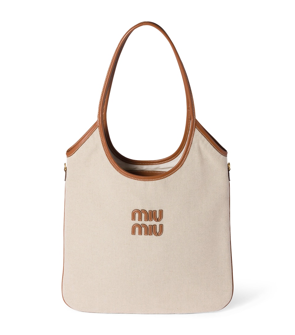 Canvas-Leather Ivy Tote Bag