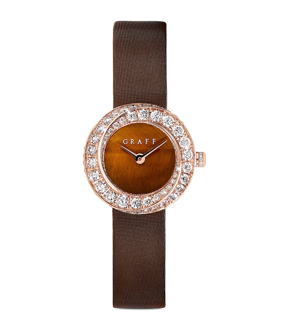Rose Gold and Diamond Spiral Watch 23mm