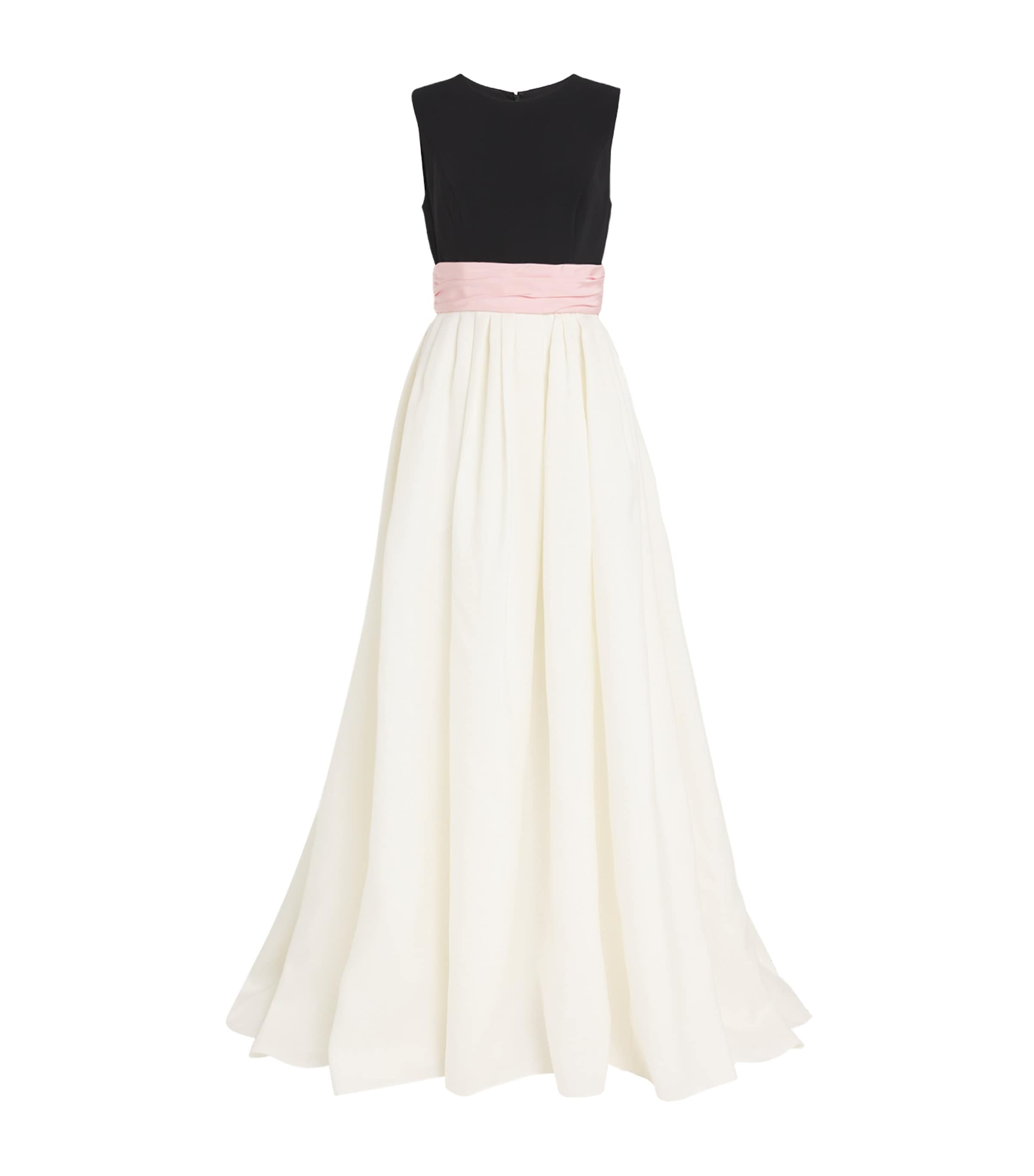 Cummerbund-Detail Gown